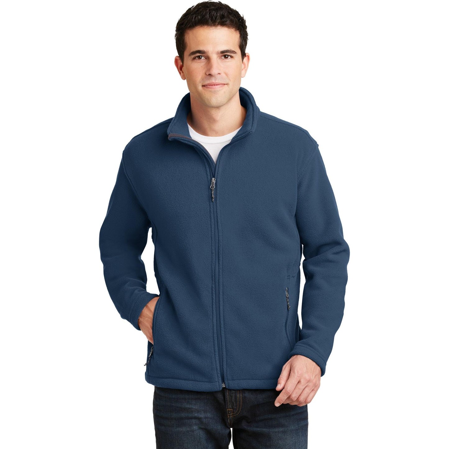 Deep Smoke Jacket - Port Authority - Fleece Material