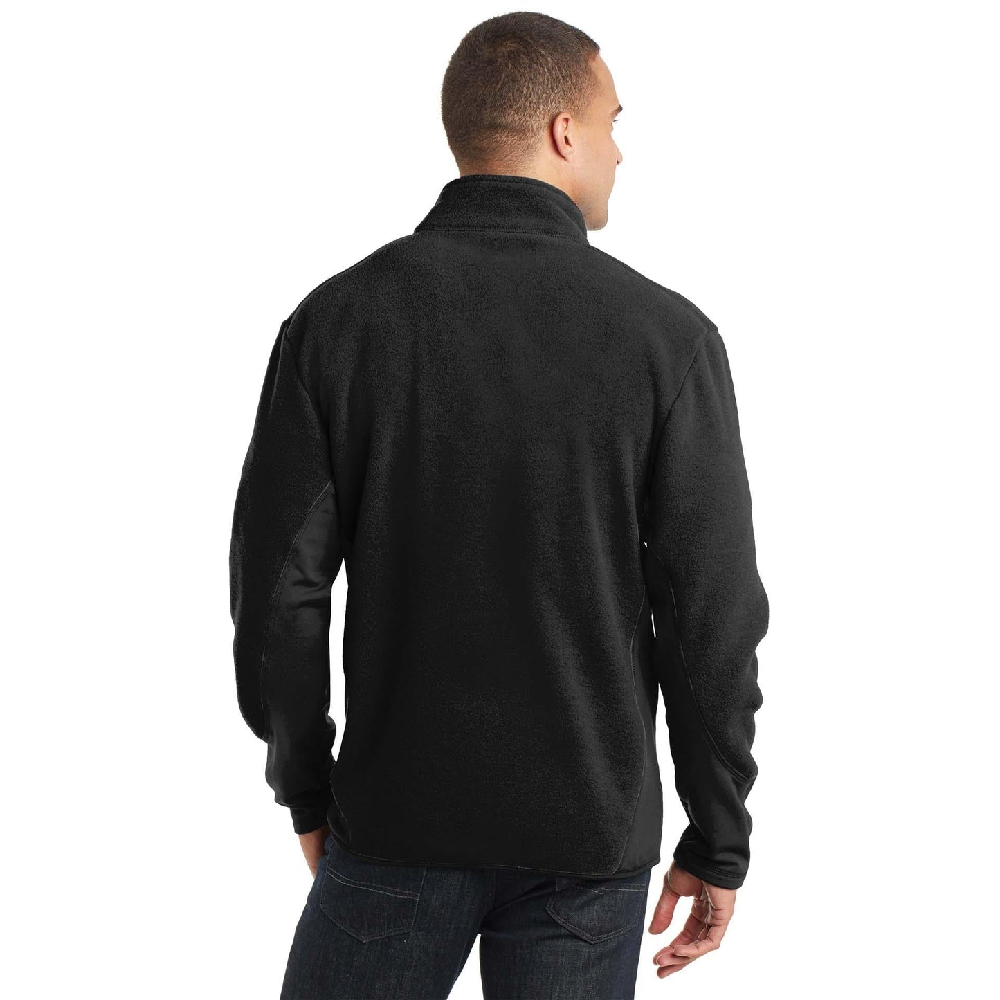 Black/Black Jacket - Port Authority - Stretchy Fleece - Soft Feel