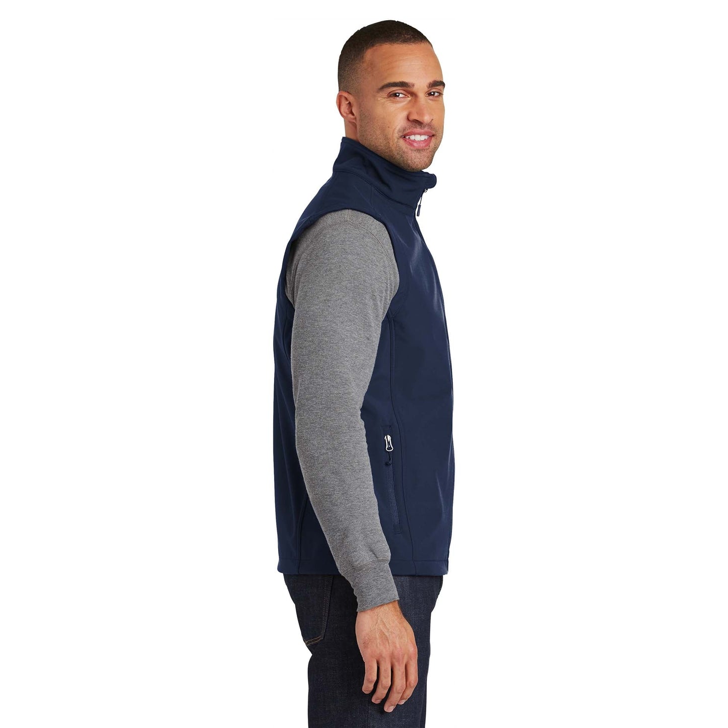Battleship Grey Vests - Port Authority - Stylish Shell Design