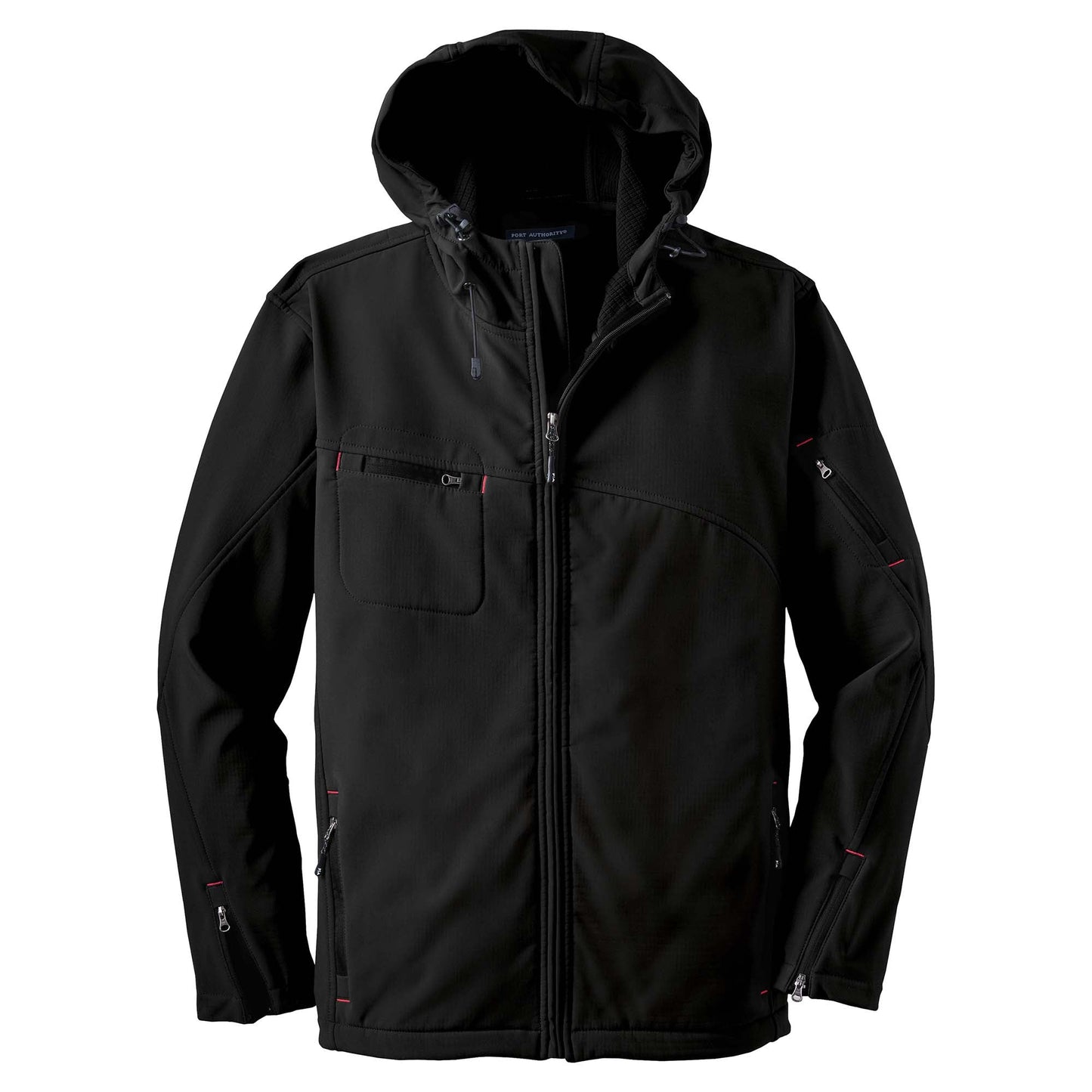 Black/Engine Red Jacket - Port Authority - Soft Shell