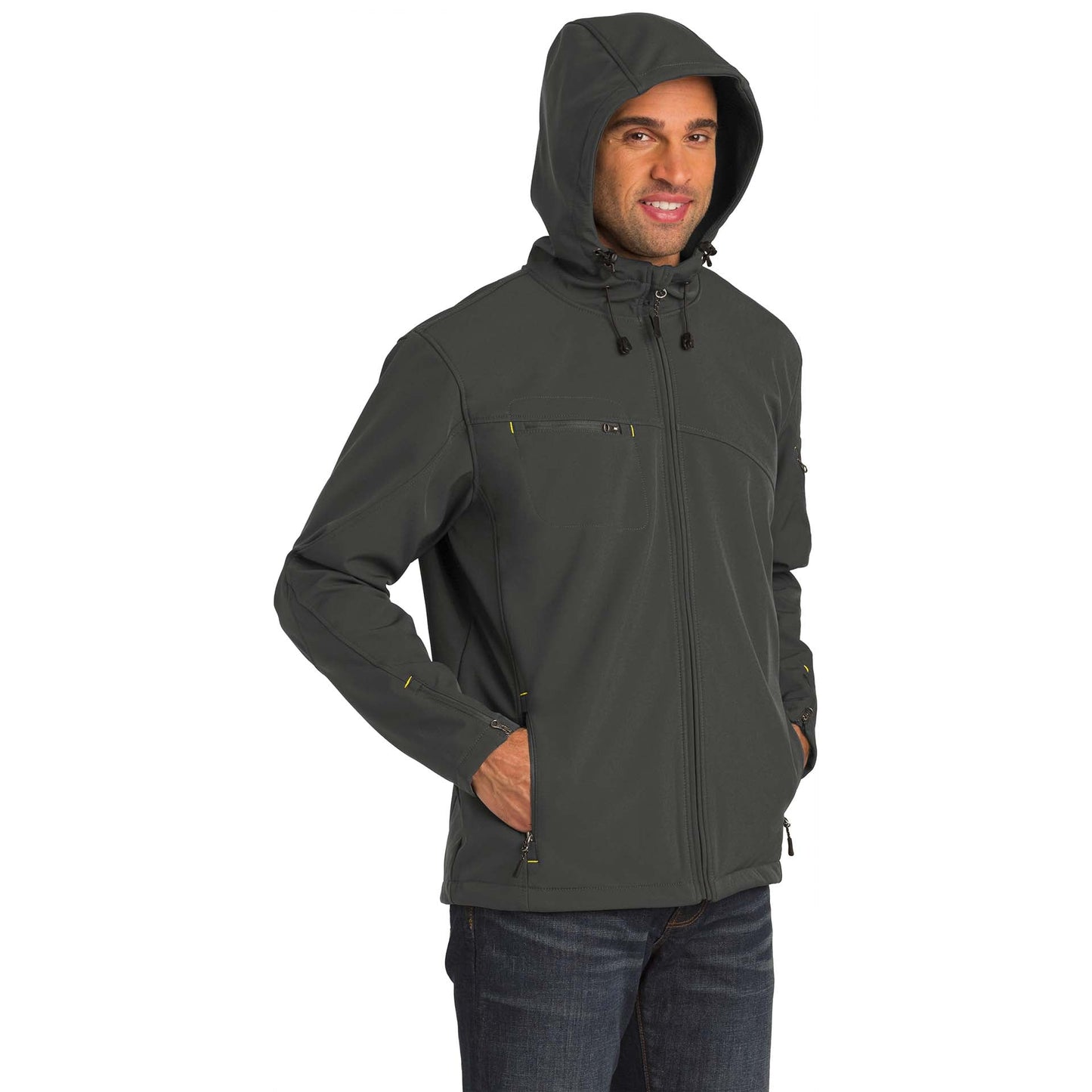 Black/Engine Red Jacket - Port Authority - Soft Shell
