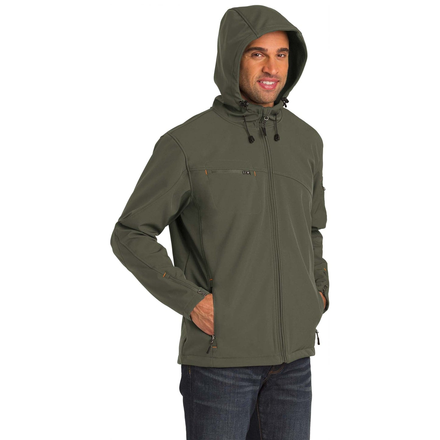Black/Engine Red Jacket - Port Authority - Soft Shell