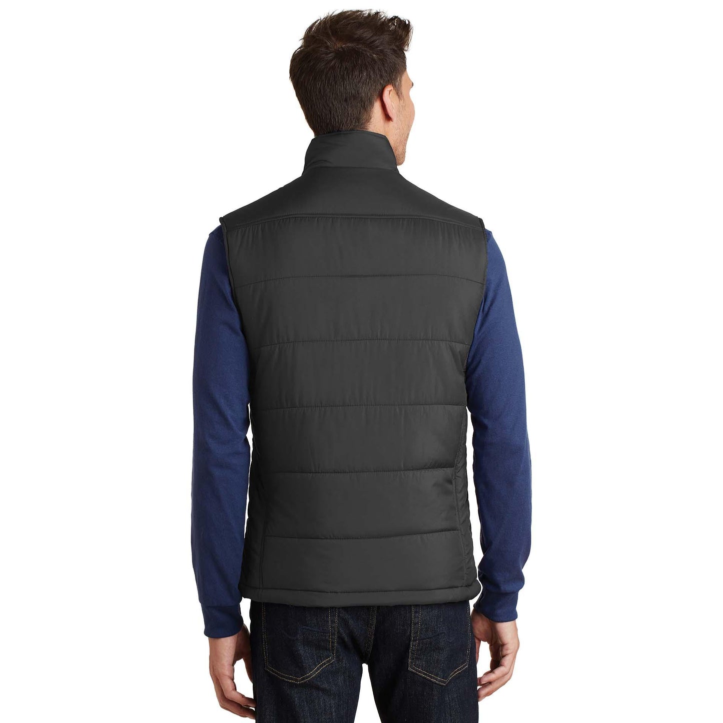 Mediterranean Blue Puffy Vest - Port Authority - Cozy Layer