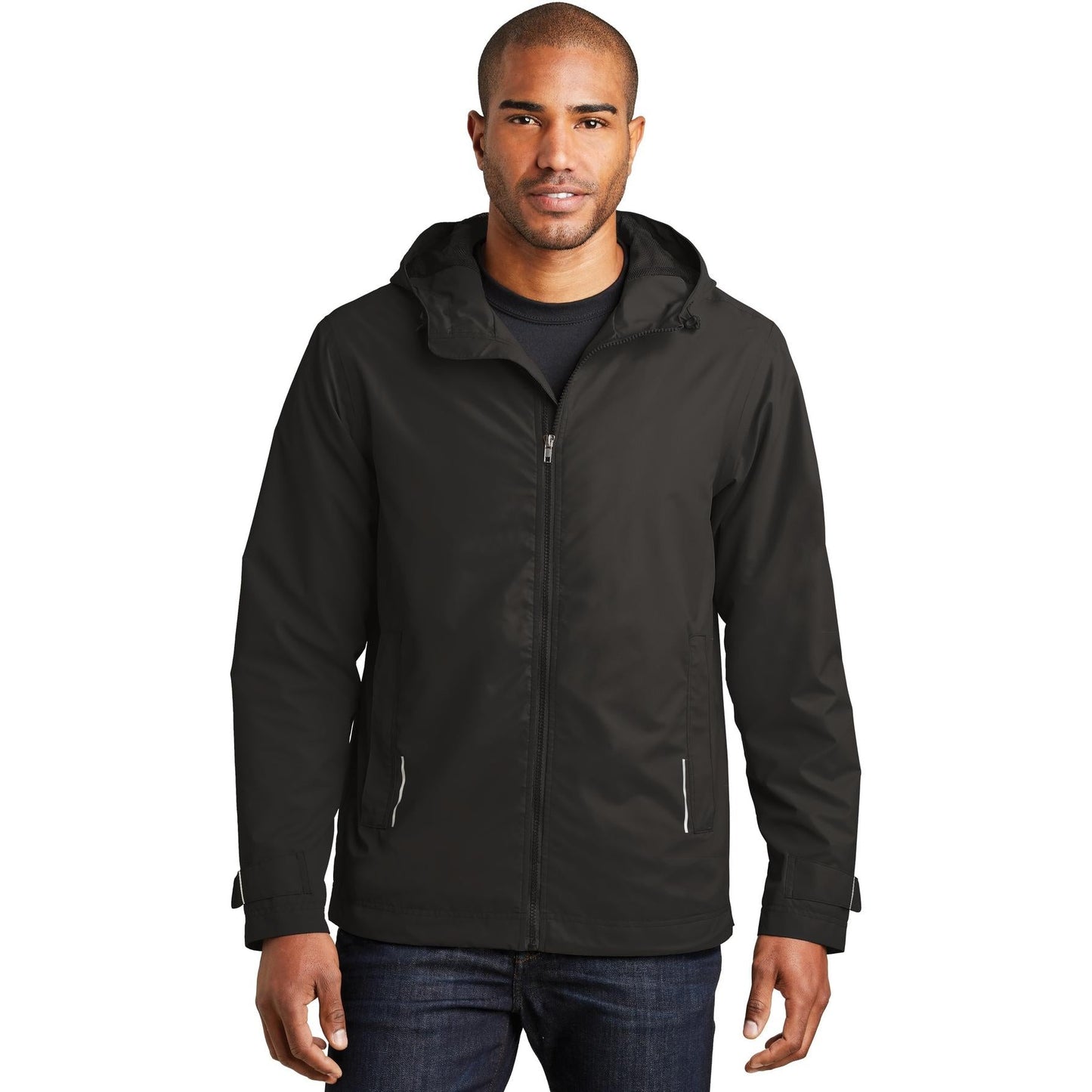 Black Rain Jacket - Port Authority - Waterproof Style