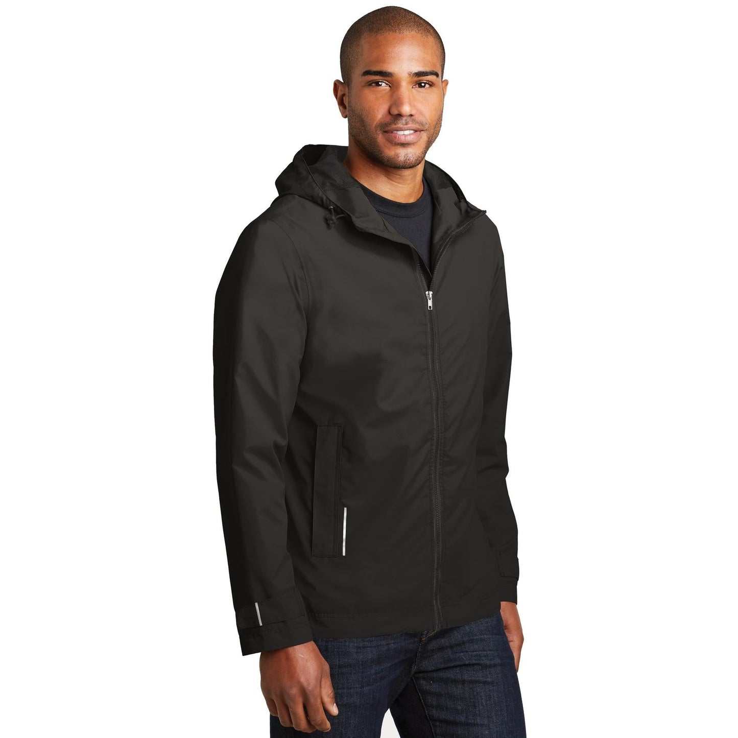 Black Rain Jacket - Port Authority - Waterproof Style