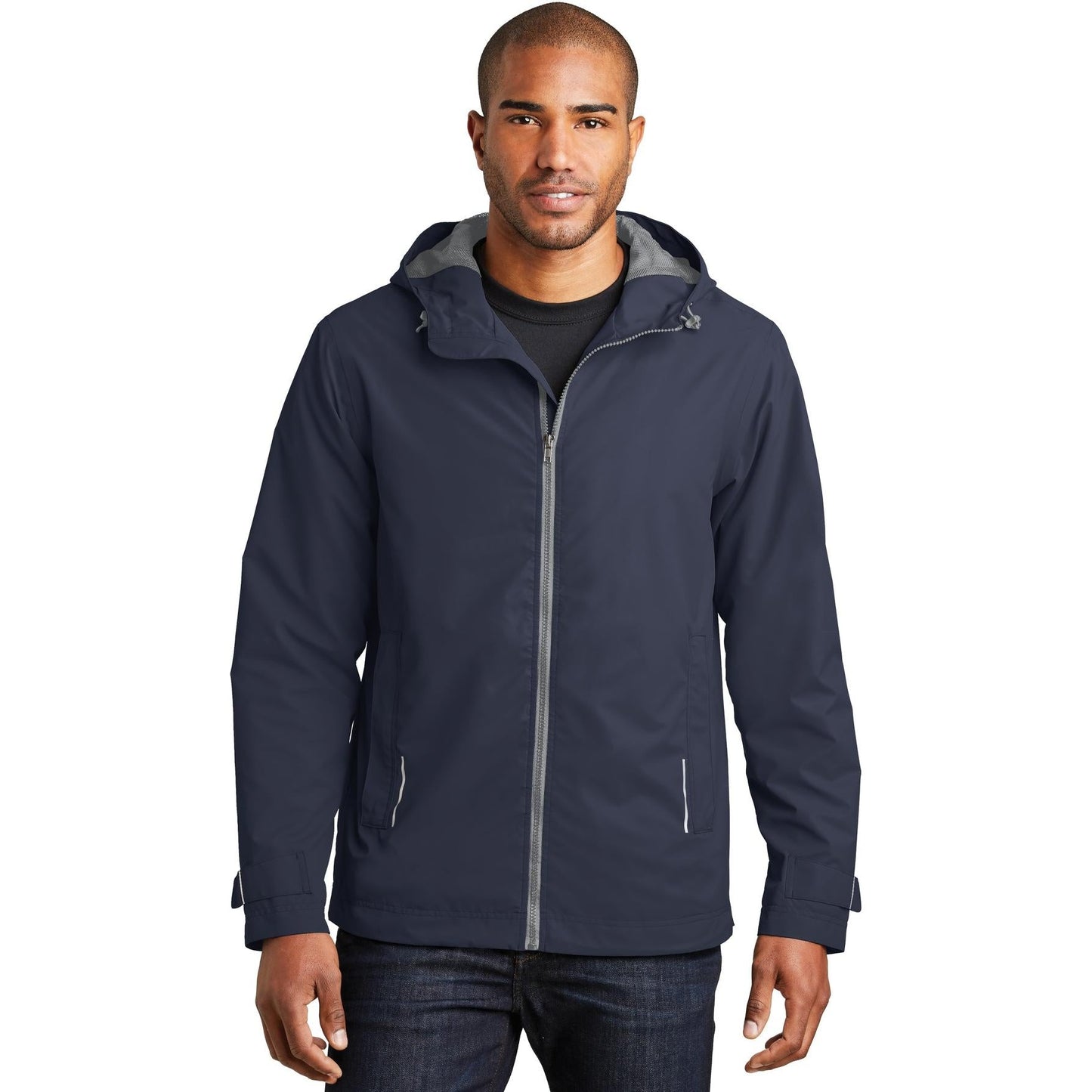 Black Rain Jacket - Port Authority - Waterproof Style