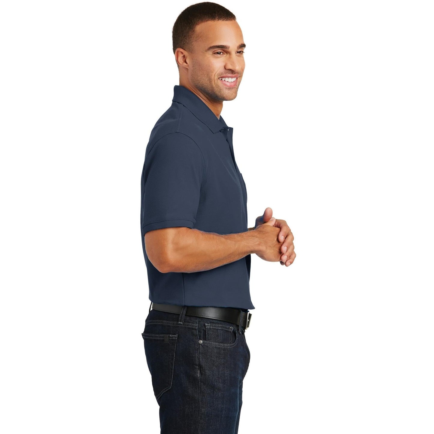 Deep Black Polo Shirts - Port Authority - Classic Style