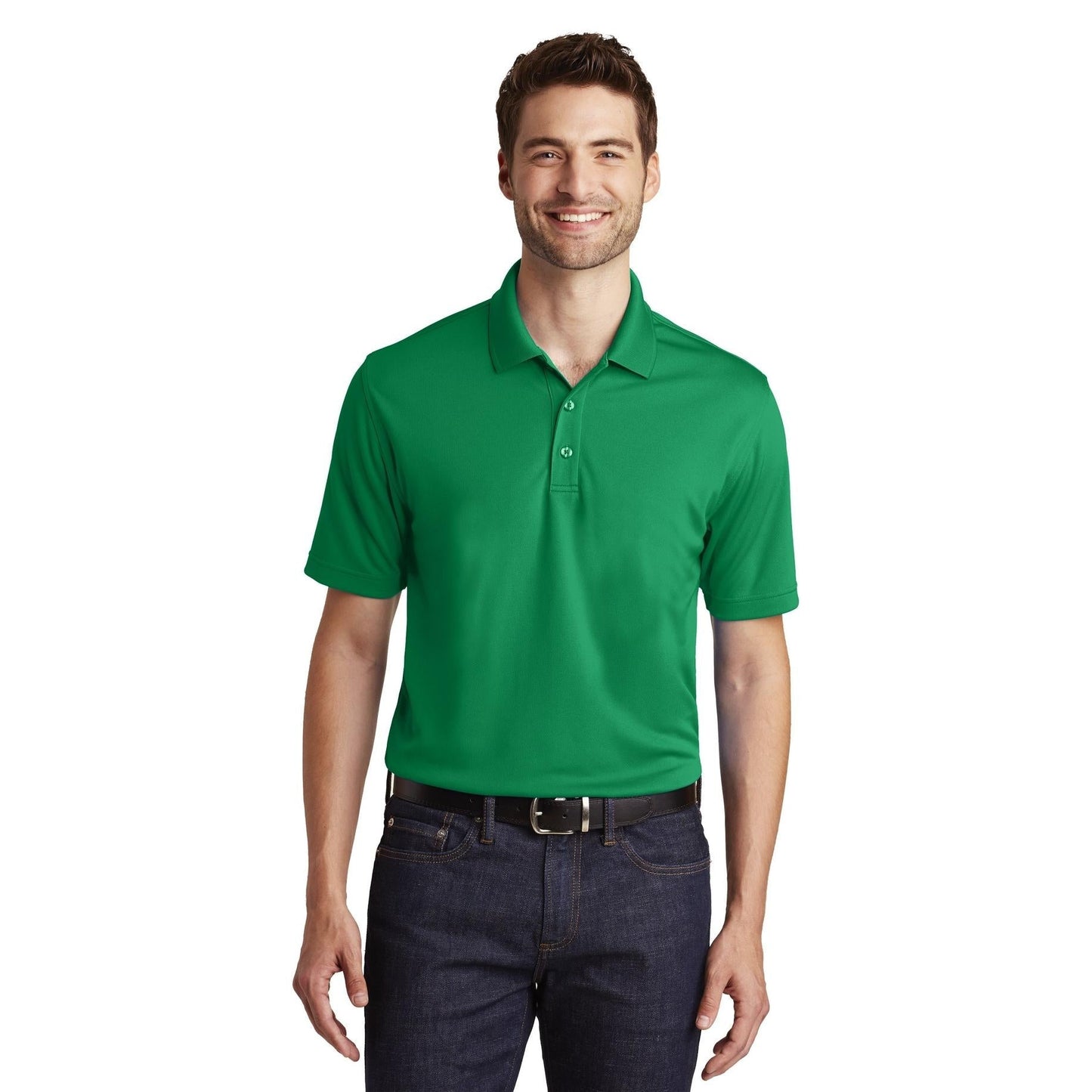 Bright Kelly Green Polo - Port Authority - Breathable Design