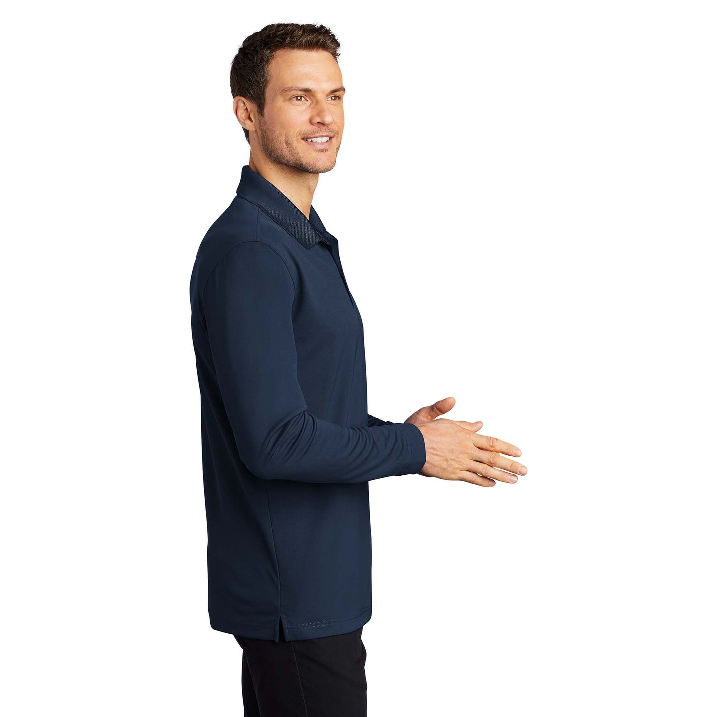 Deep Black Polo Shirts - Port Authority - Micro-Mesh