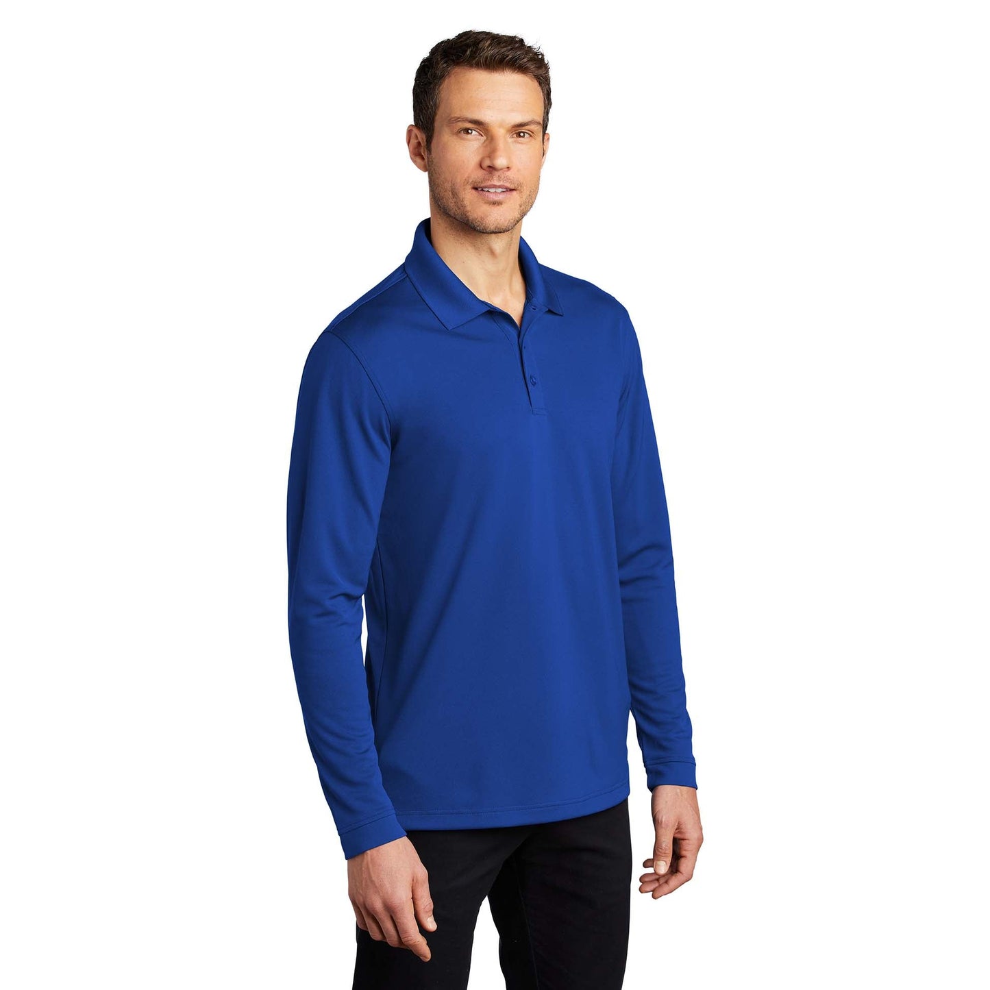 Deep Black Polo Shirts - Port Authority - Micro-Mesh