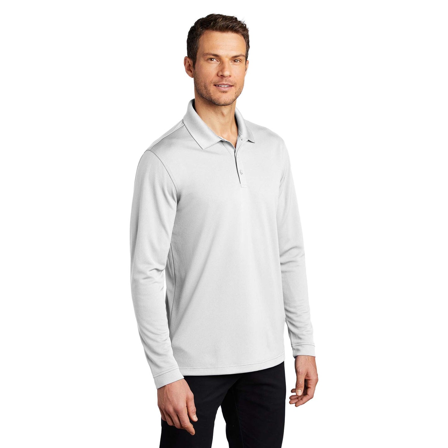 Deep Black Polo Shirts - Port Authority - Micro-Mesh