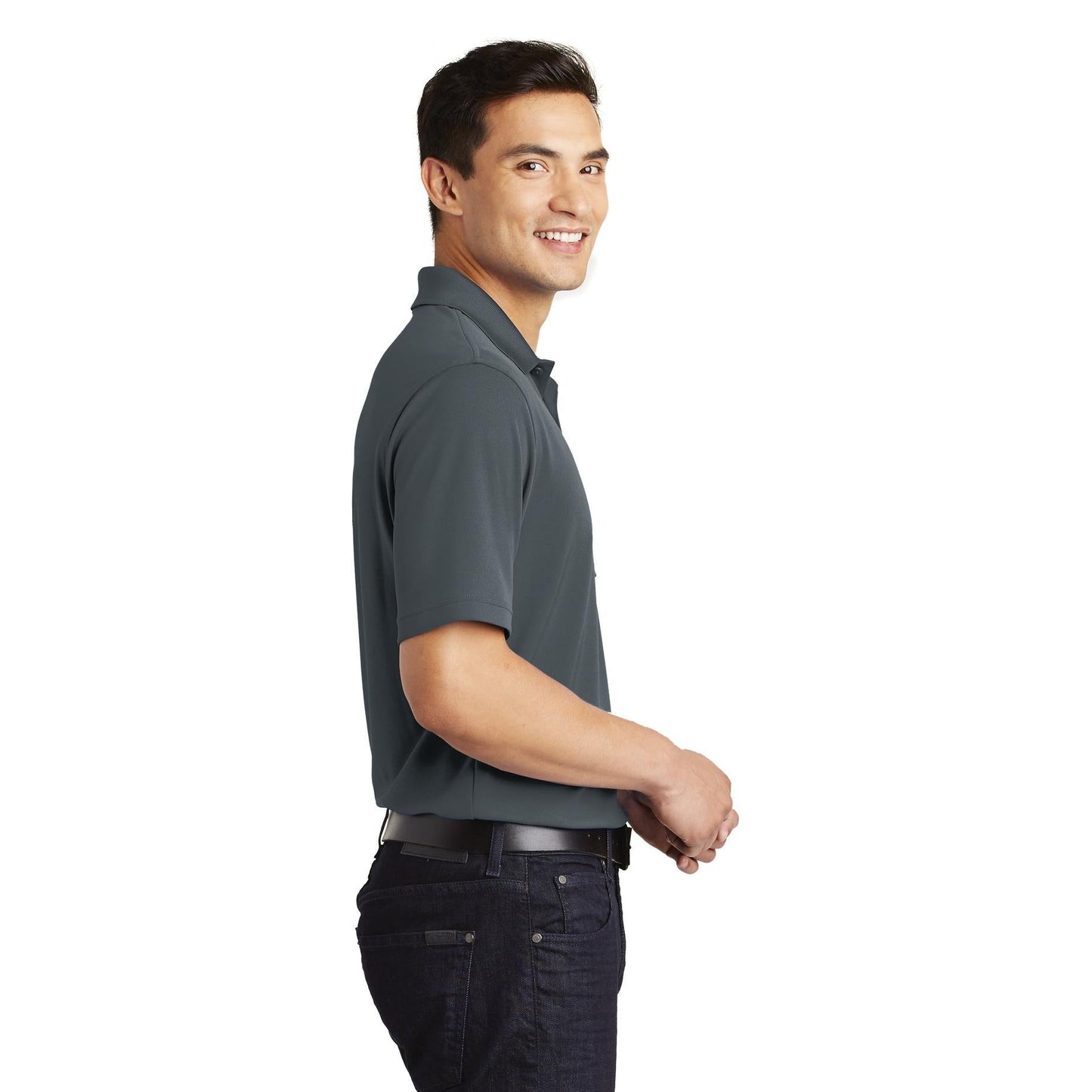Deep Black Polo Shirt - Port Authority - Breathable Design
