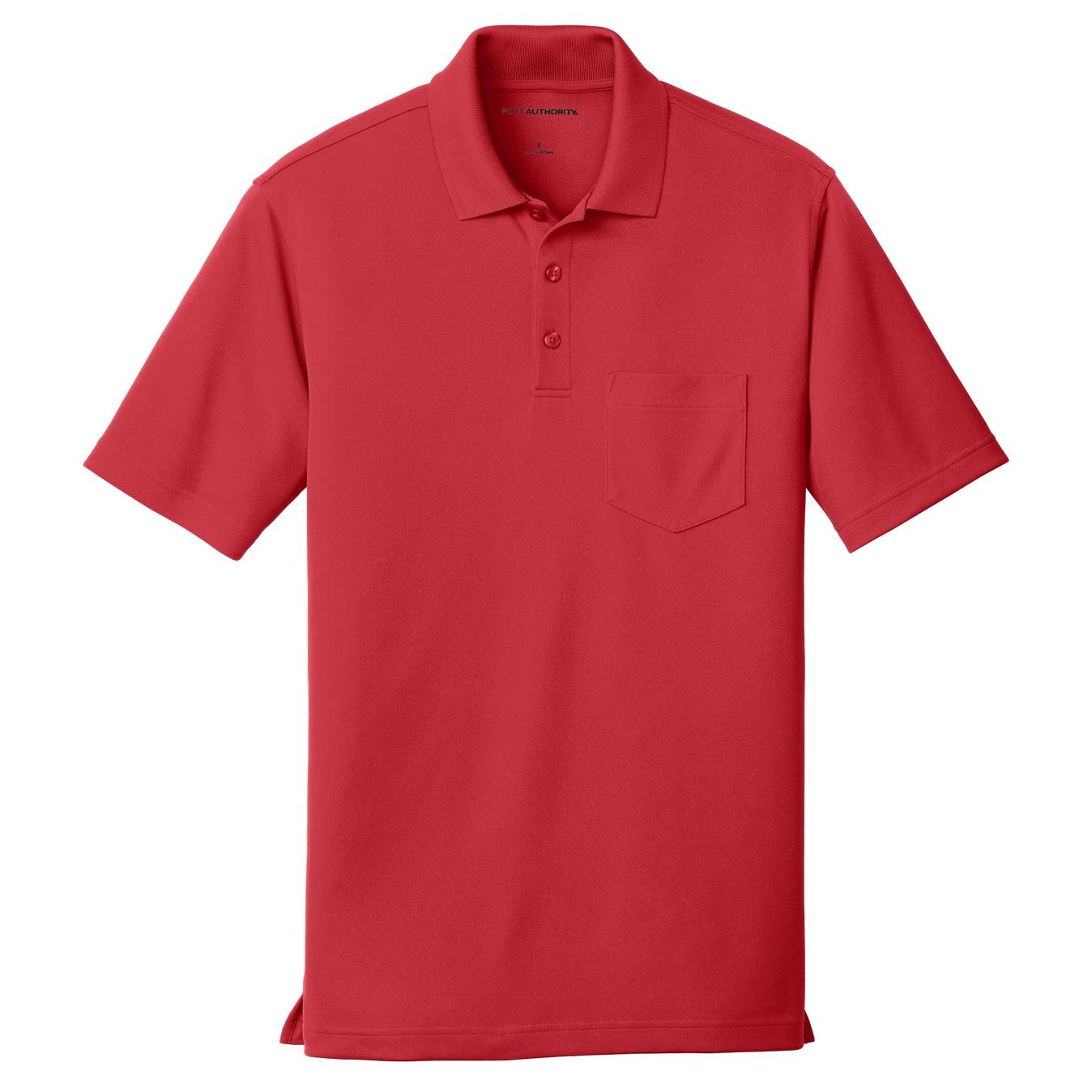 Deep Black Polo Shirt - Port Authority - Breathable Design