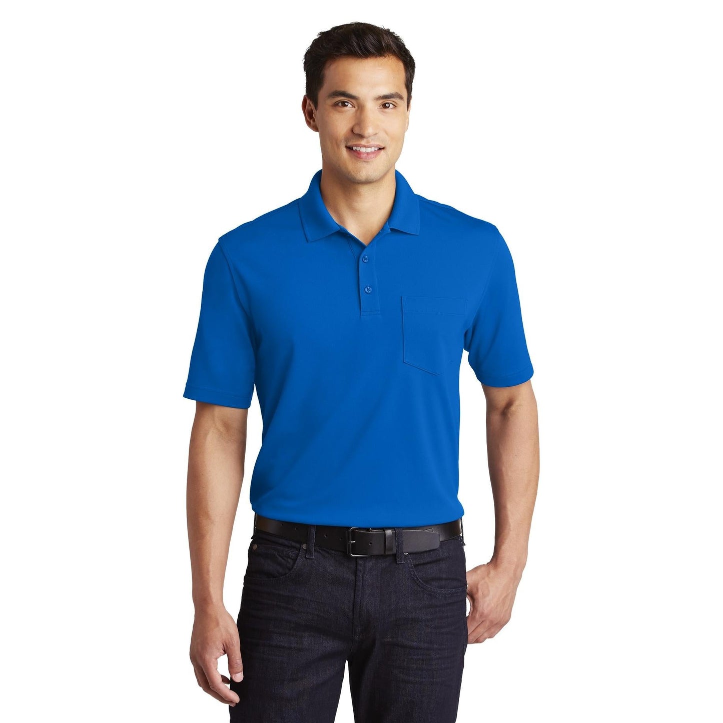 Deep Black Polo Shirt - Port Authority - Breathable Design