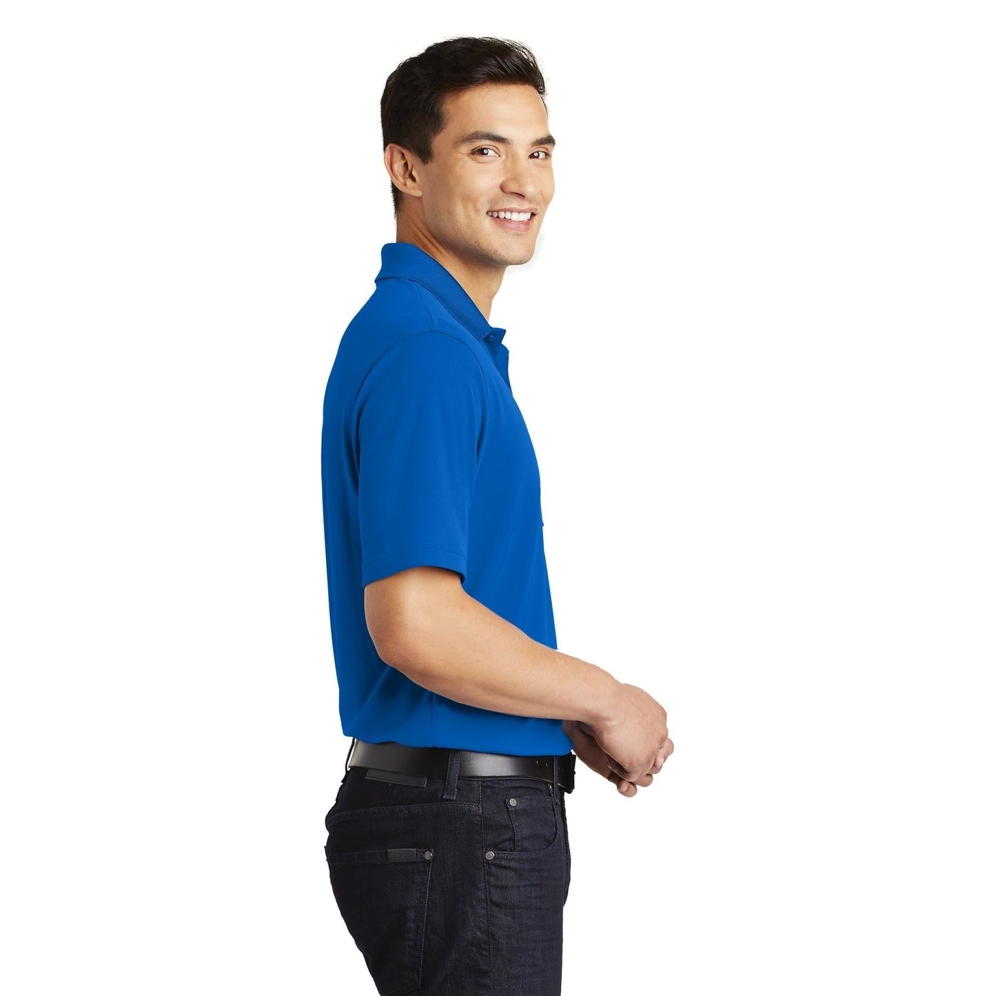 Deep Black Polo Shirt - Port Authority - Breathable Design