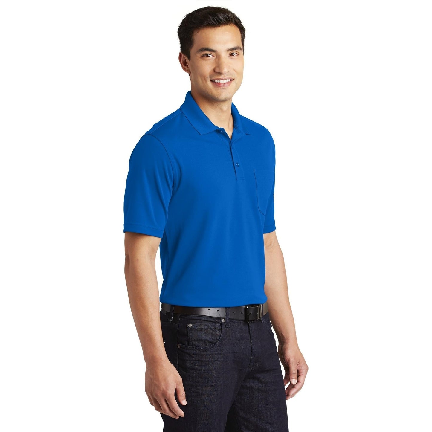 Deep Black Polo Shirt - Port Authority - Breathable Design