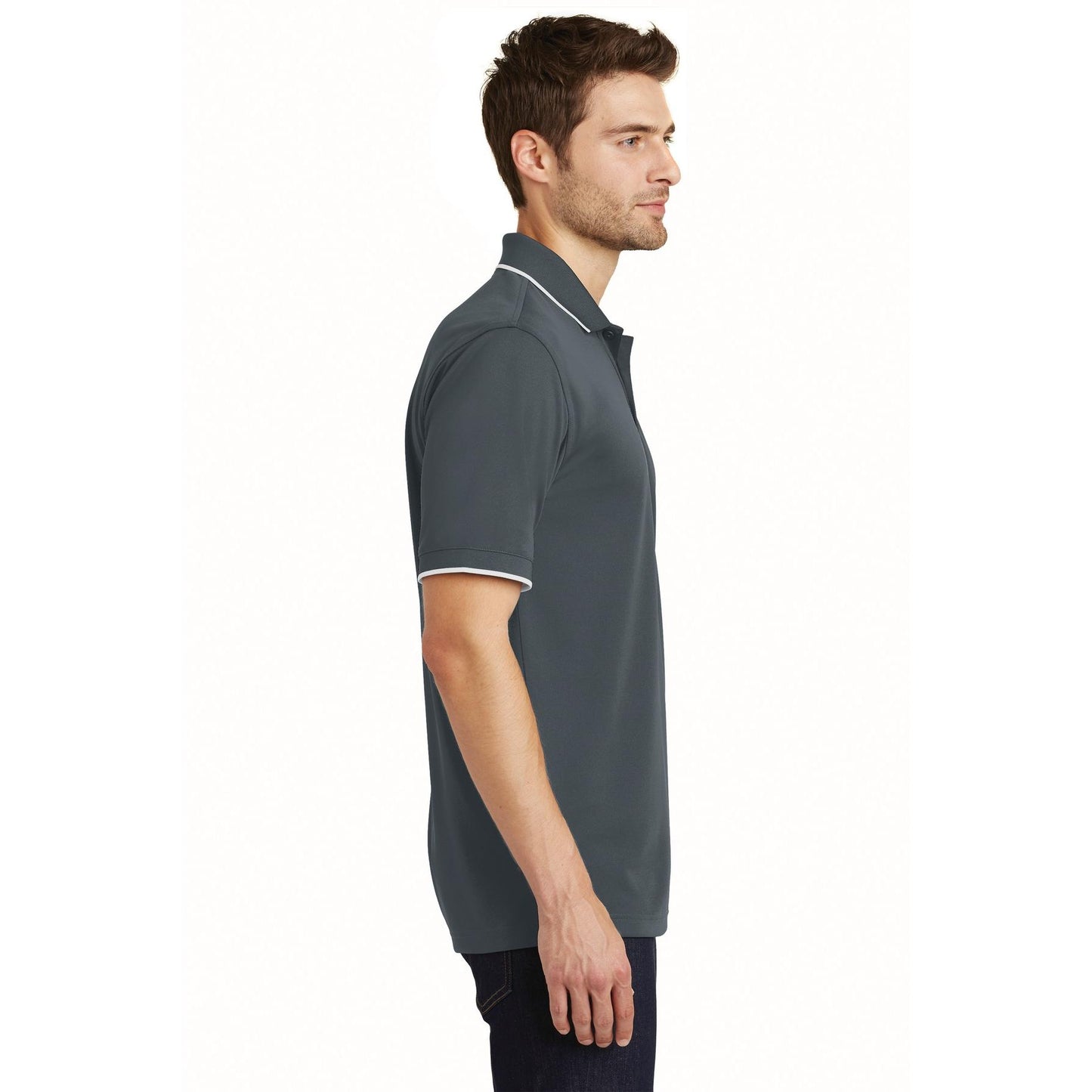 Deep Black Polo Shirt - Port Authority - Breathable Fabric