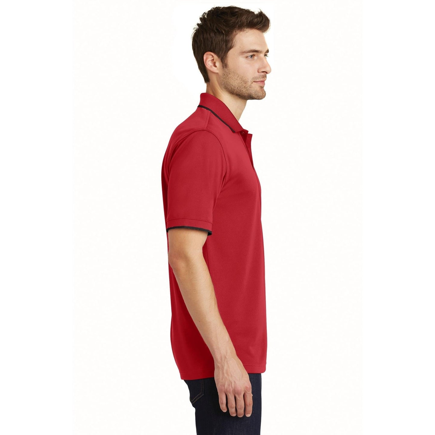 Deep Black Polo Shirt - Port Authority - Breathable Fabric