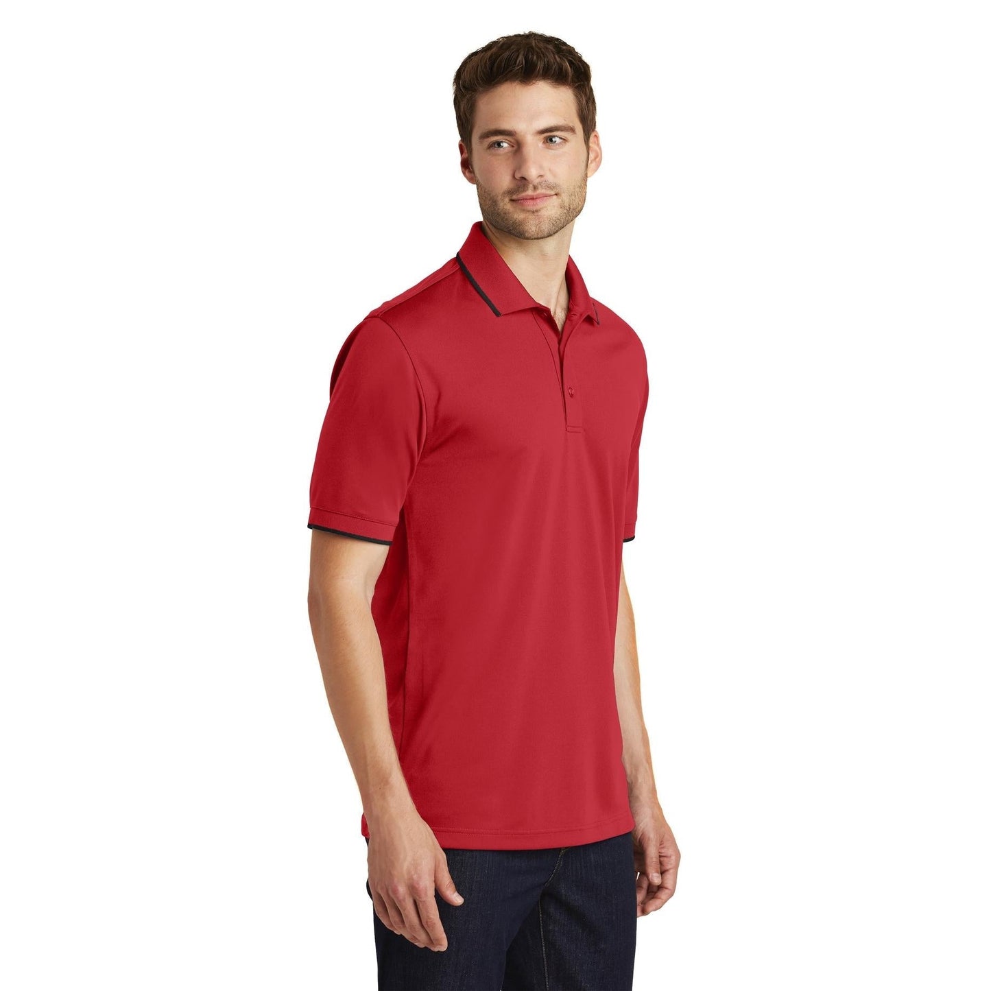 Deep Black Polo Shirt - Port Authority - Breathable Fabric