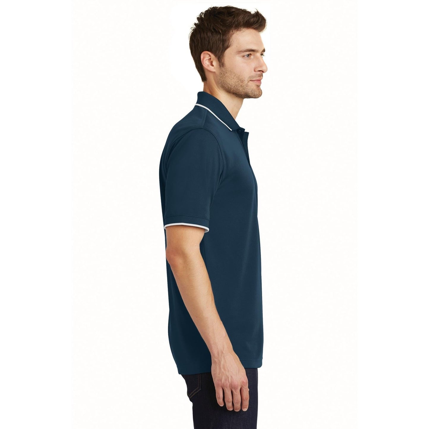 Deep Black Polo Shirt - Port Authority - Breathable Fabric