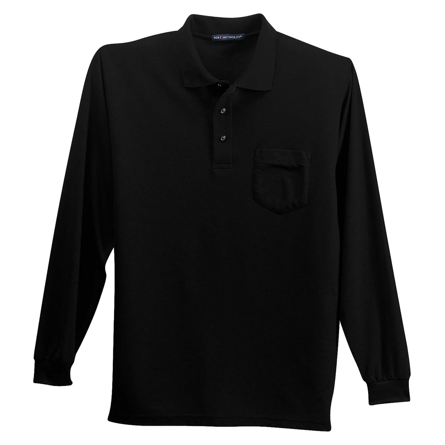 Black Polo Shirt - Port Authority - Soft Silk Touch