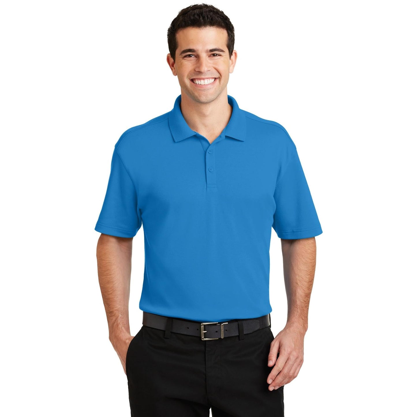 Black Polo Shirt - Port Authority - Comfortable Fabric