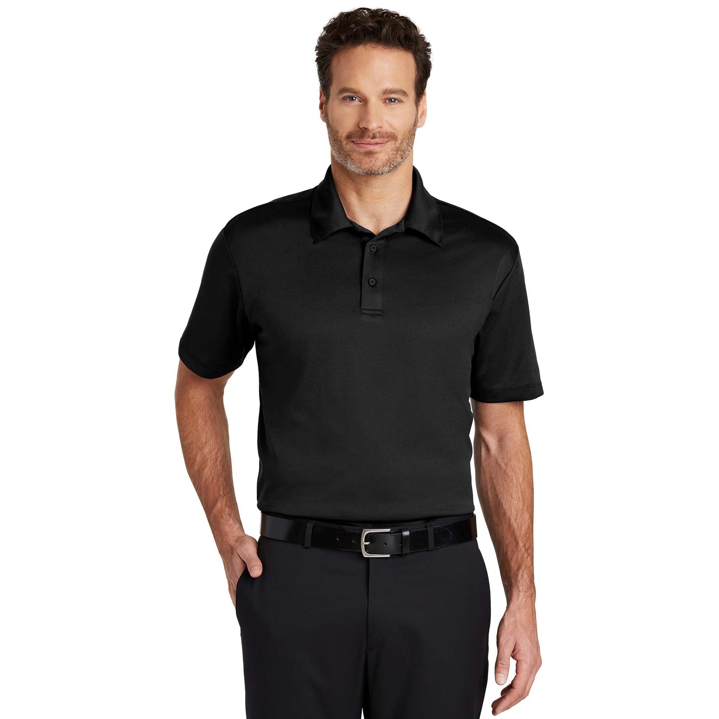 Black Polo Shirts - Port Authority - Soft Fabric