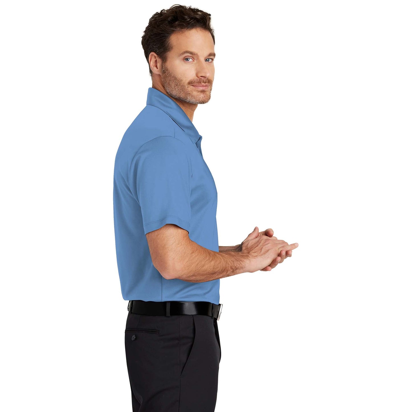 Black Polo Shirts - Port Authority - Soft Fabric