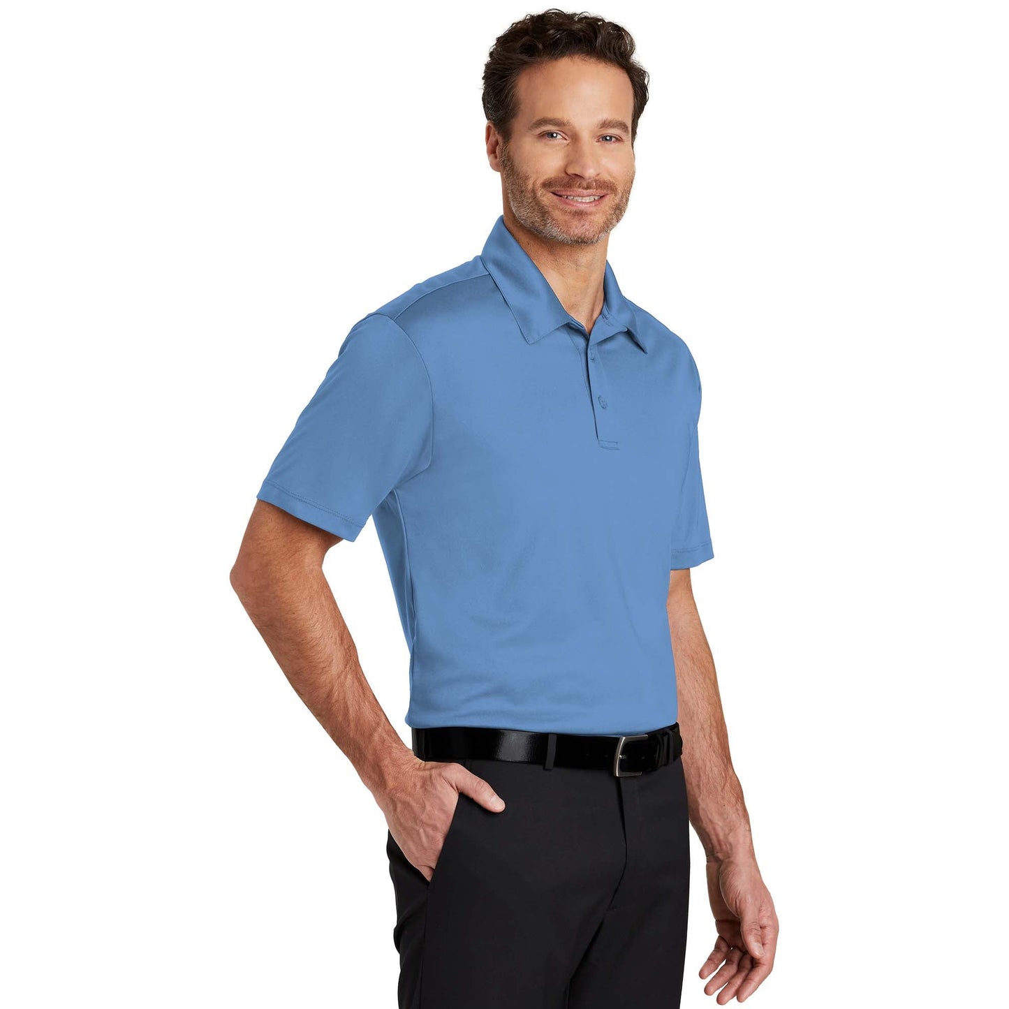 Black Polo Shirts - Port Authority - Soft Fabric