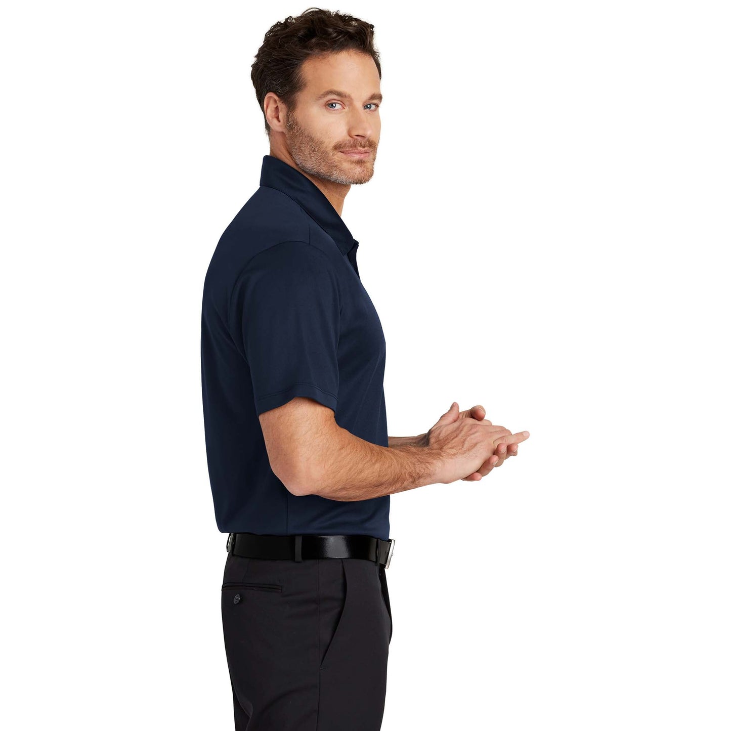 Black Polo Shirts - Port Authority - Soft Fabric
