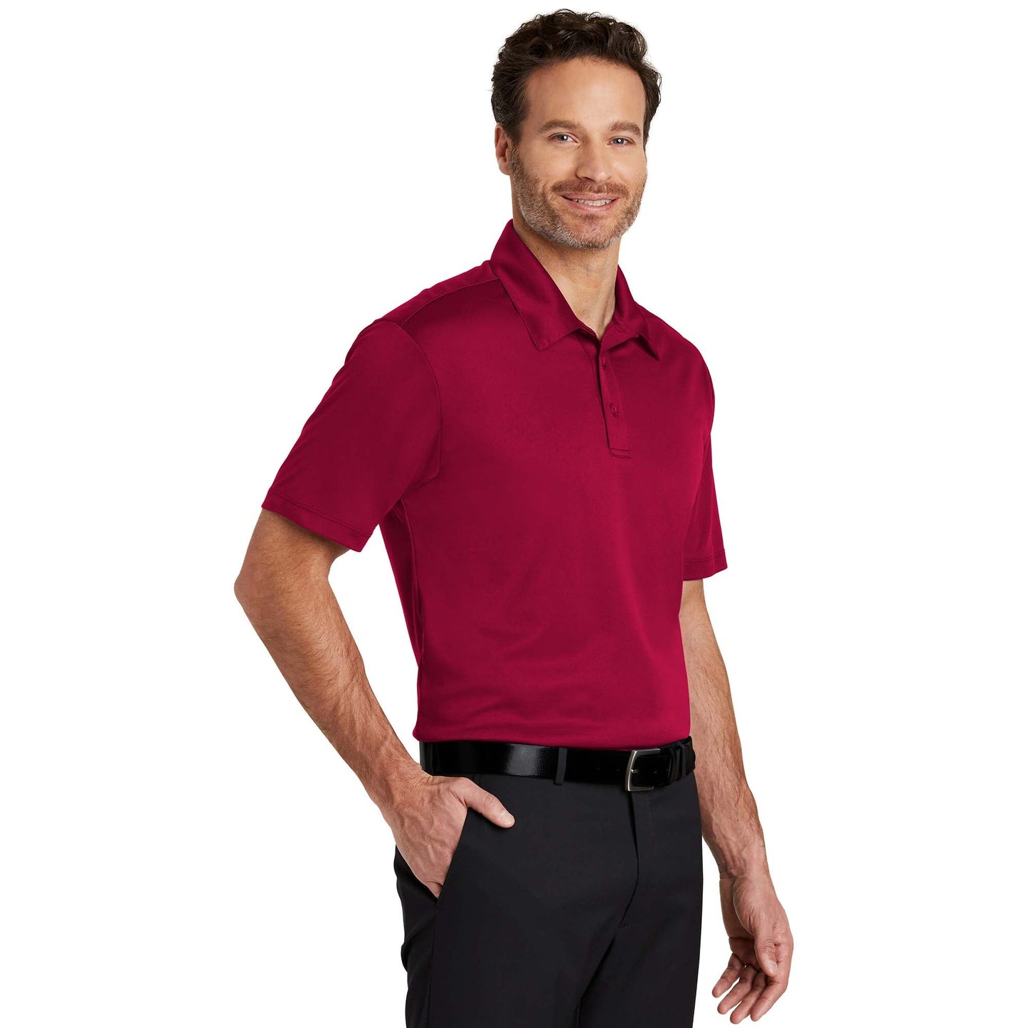 Black Polo Shirts - Port Authority - Soft Fabric