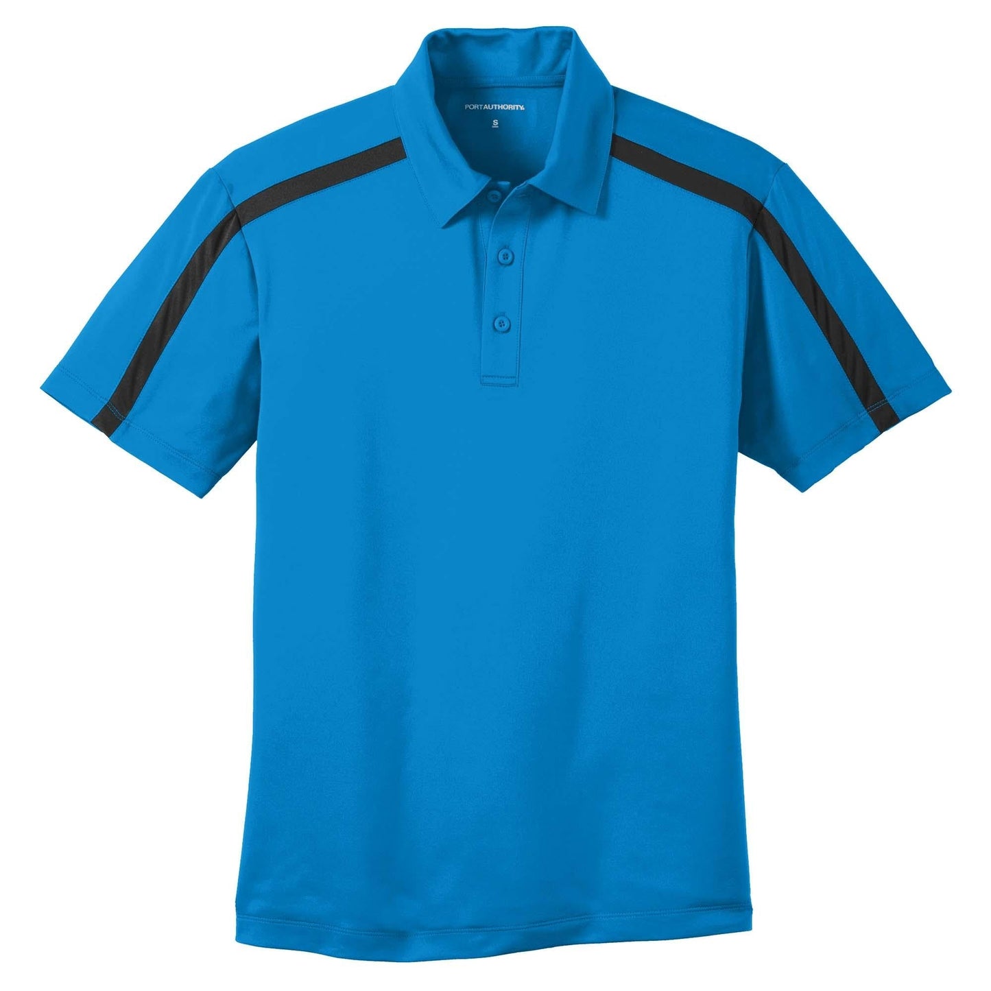 Black/Steel Grey Polo - Port Authority - Performance Fabric
