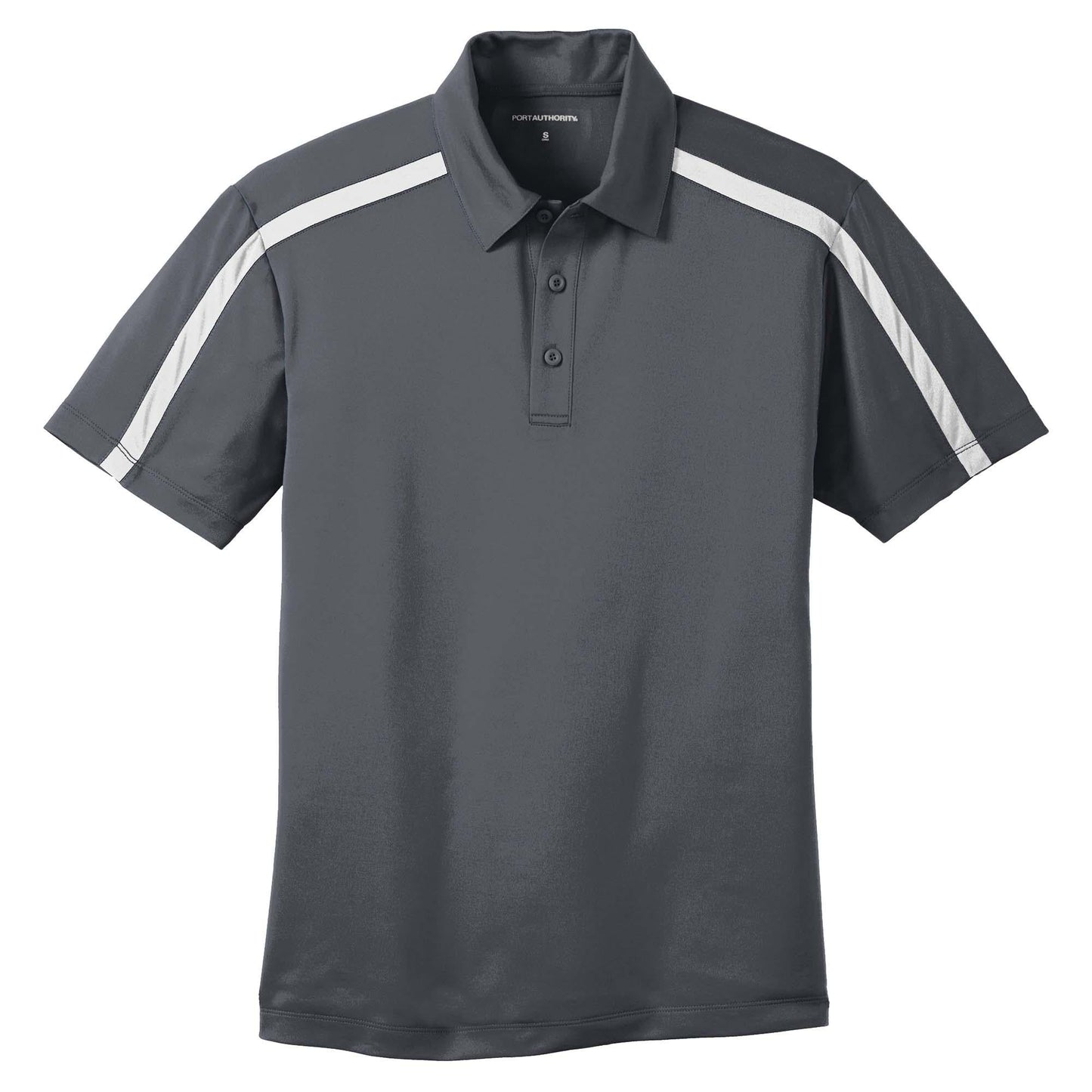 Black/Steel Grey Polo - Port Authority - Performance Fabric