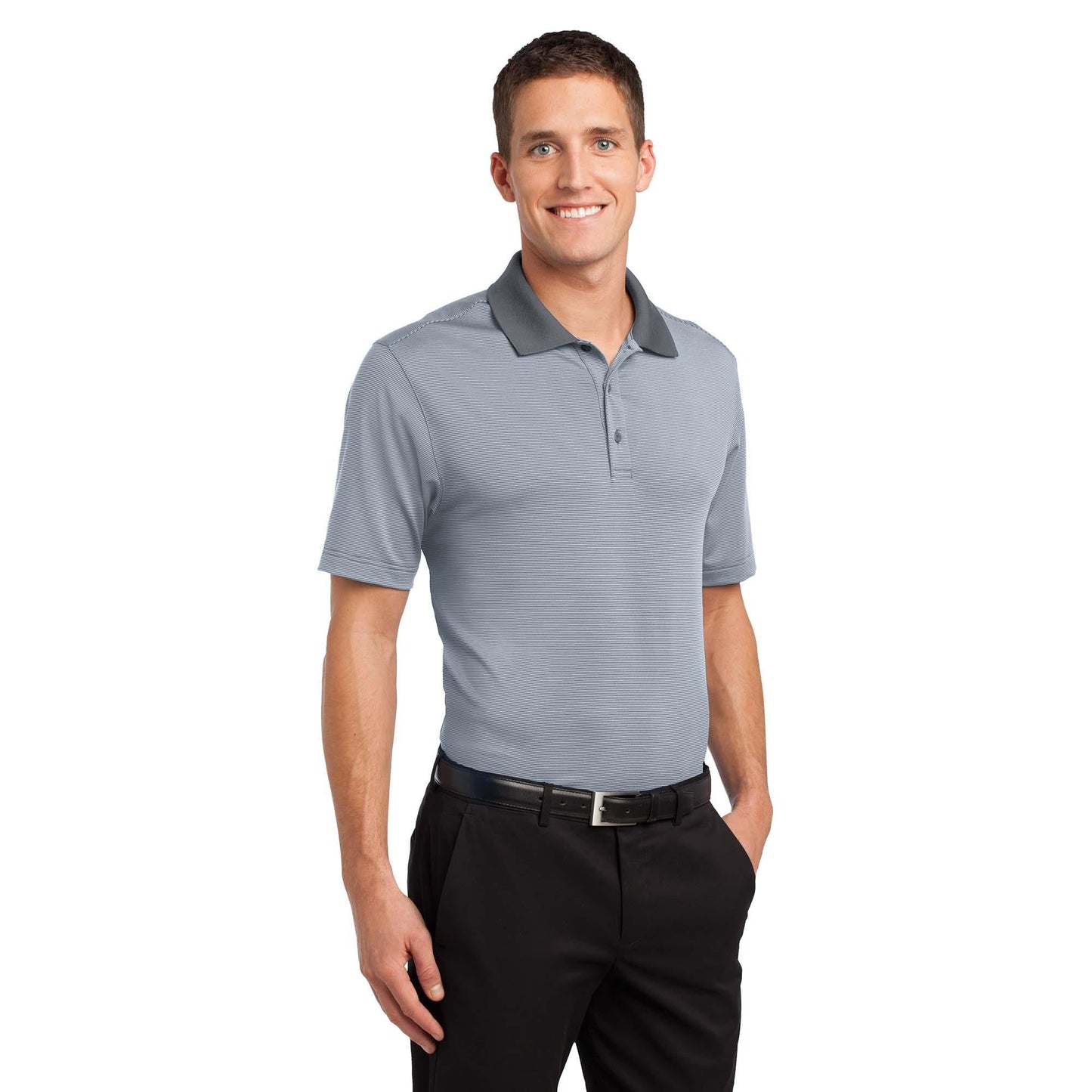 Graphite Polo Shirts - Port Authority - Stretch Blend