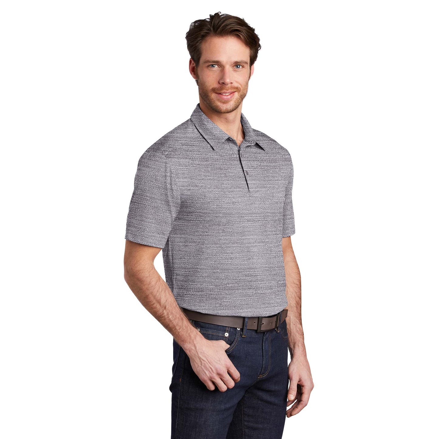 Black/Thunder Grey Polo - Port Authority - Stylish Design