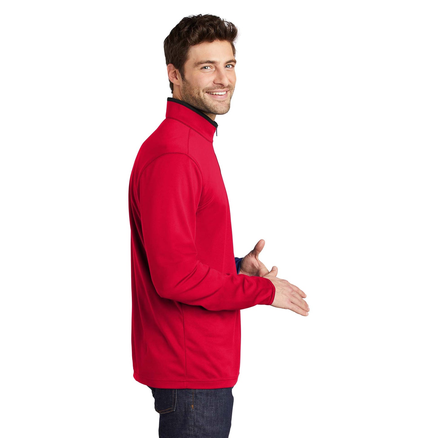 Black/Steel Grey Sweatshirt - Port Authority - Snag Resistant
