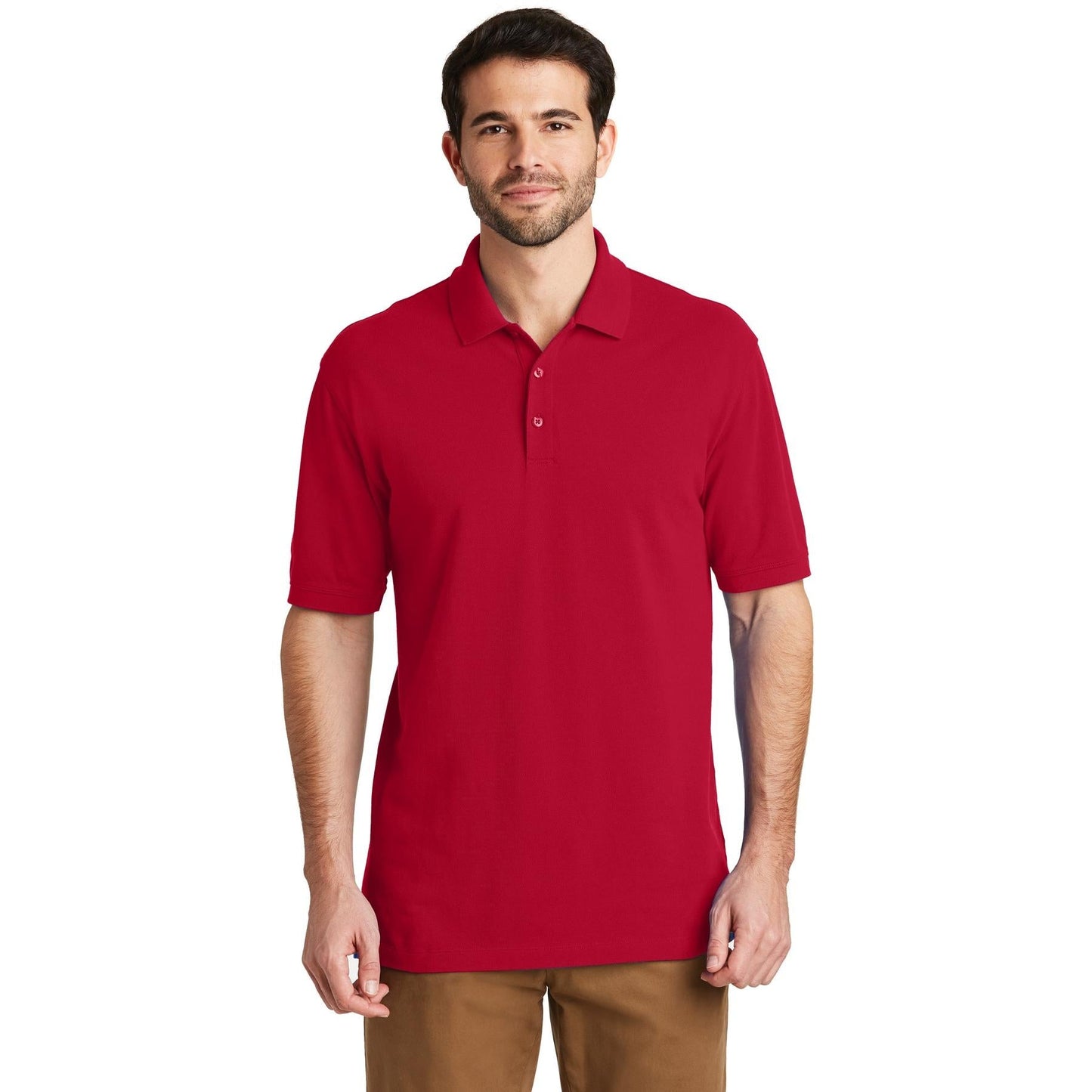 Apple Red Polo Shirts - Port Authority - Soft Cotton