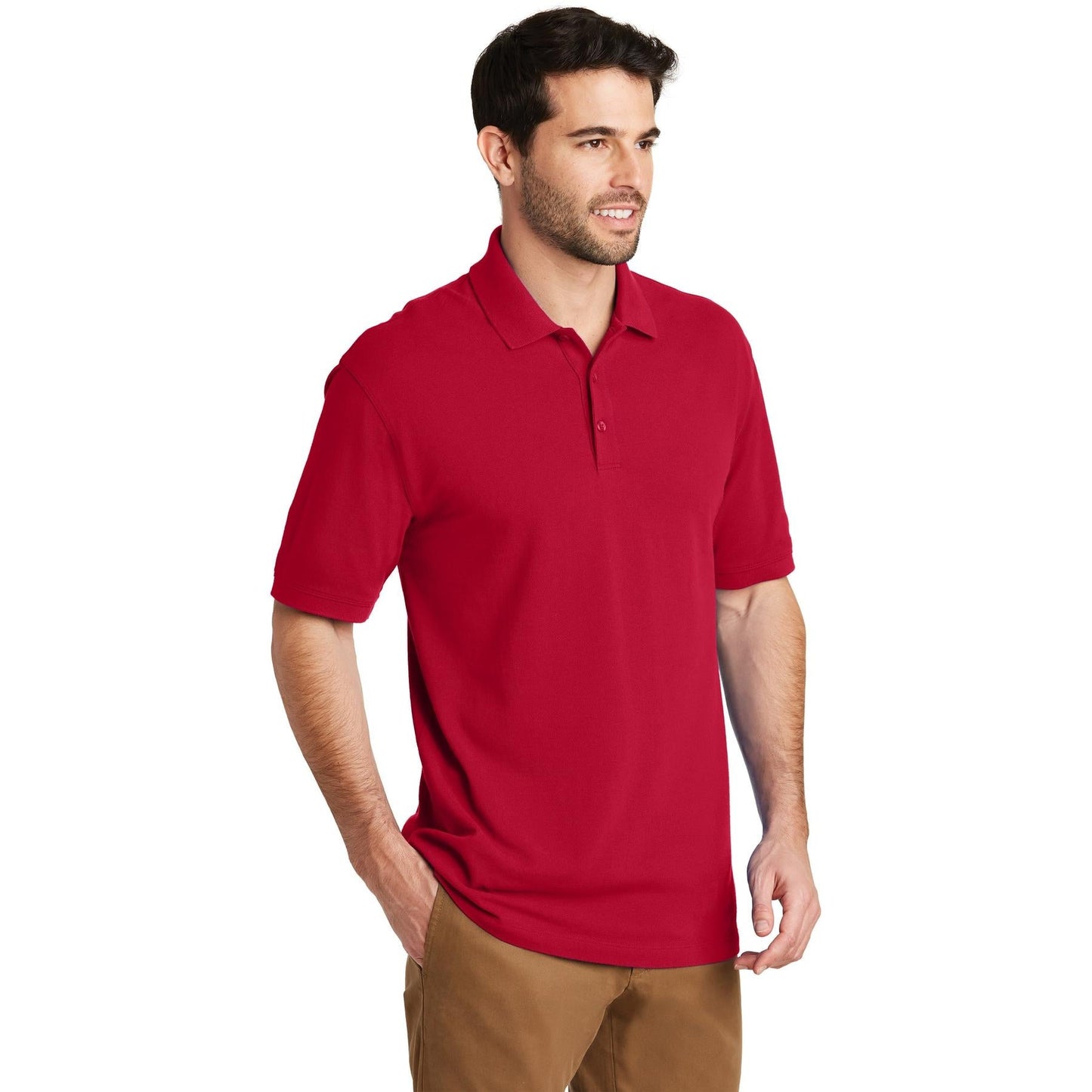 Apple Red Polo Shirts - Port Authority - Soft Cotton