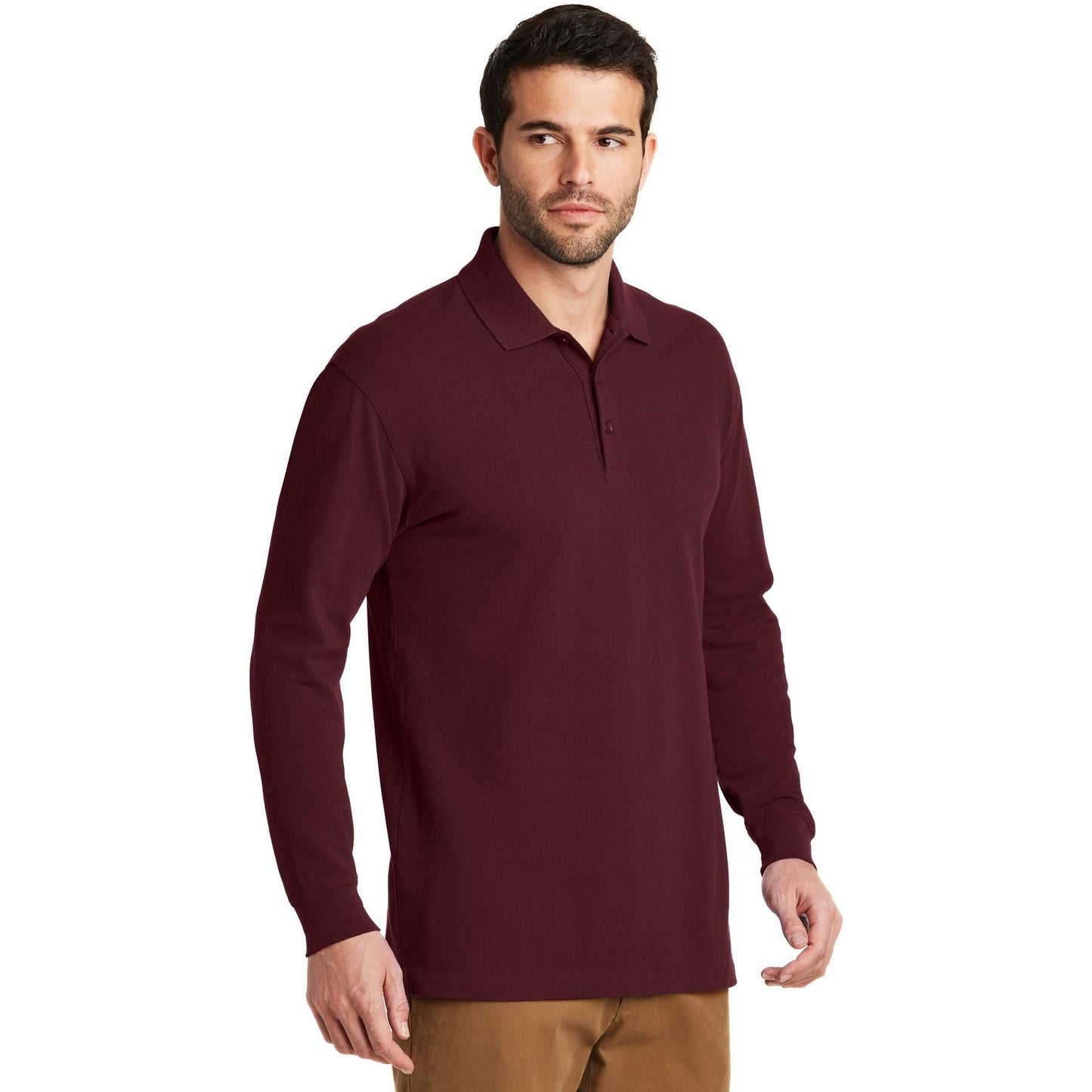 Black Polo Shirt - Port Authority - Sleek Fit