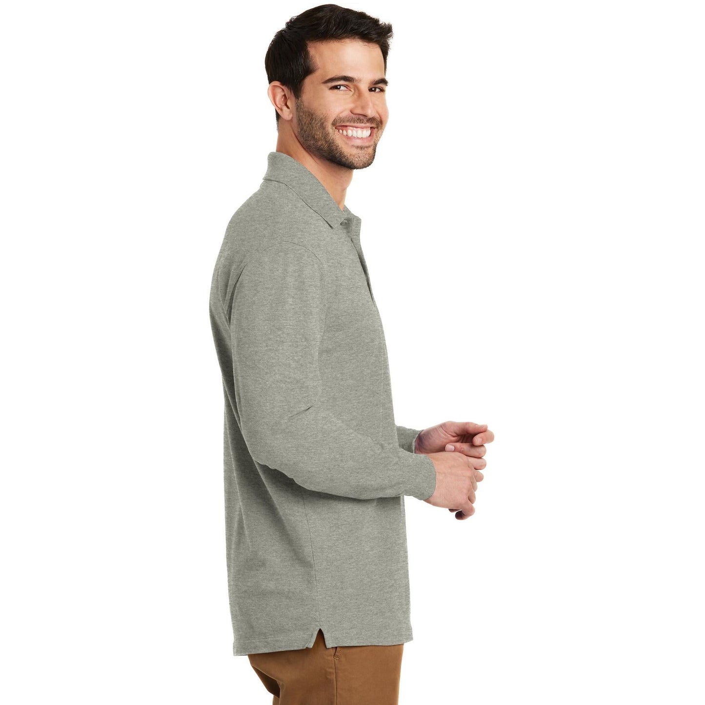 Black Polo Shirt - Port Authority - Sleek Fit