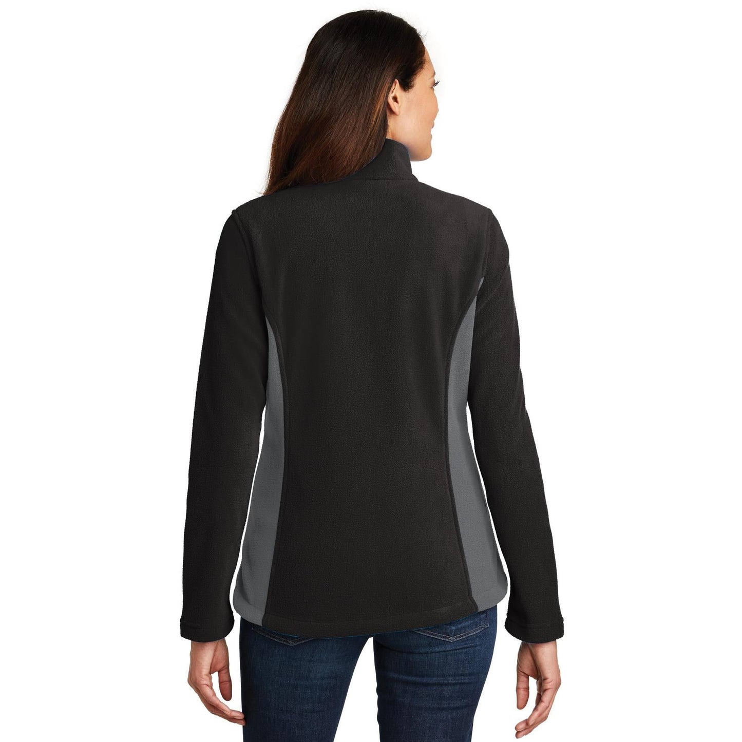 Black/Battleship Grey Jacket - Port Authority - Soft Fleece