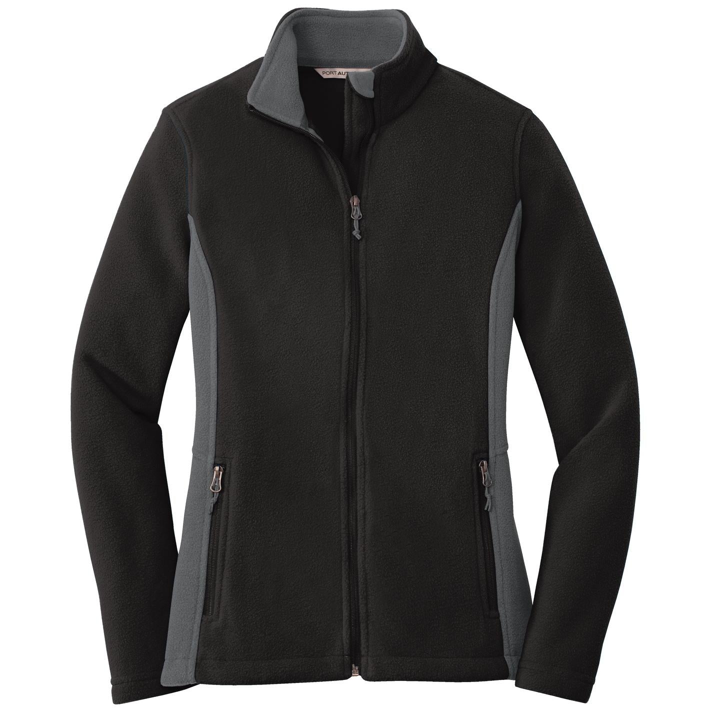 Black/Battleship Grey Jacket - Port Authority - Soft Fleece