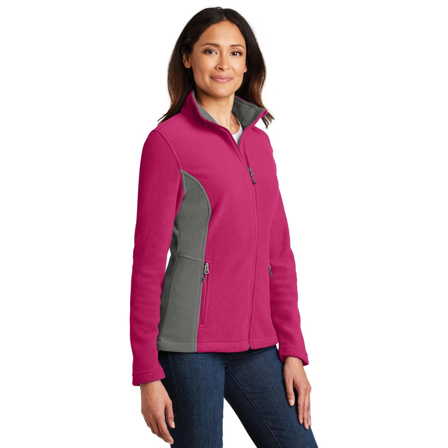 Black/Battleship Grey Jacket - Port Authority - Soft Fleece