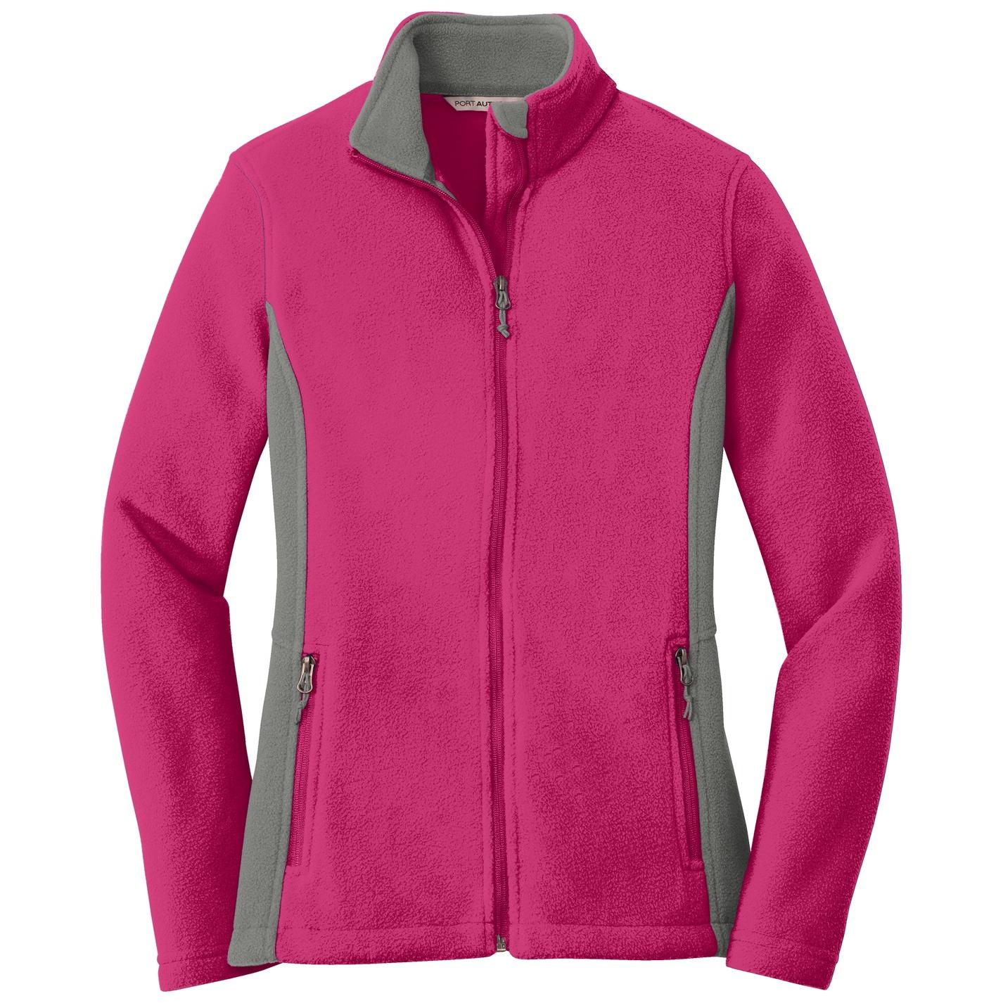 Black/Battleship Grey Jacket - Port Authority - Soft Fleece