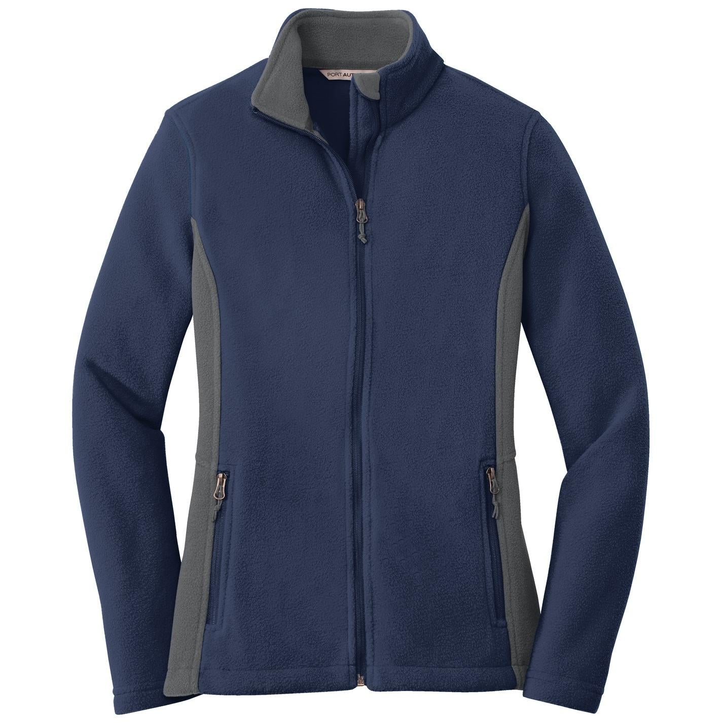 Black/Battleship Grey Jacket - Port Authority - Soft Fleece
