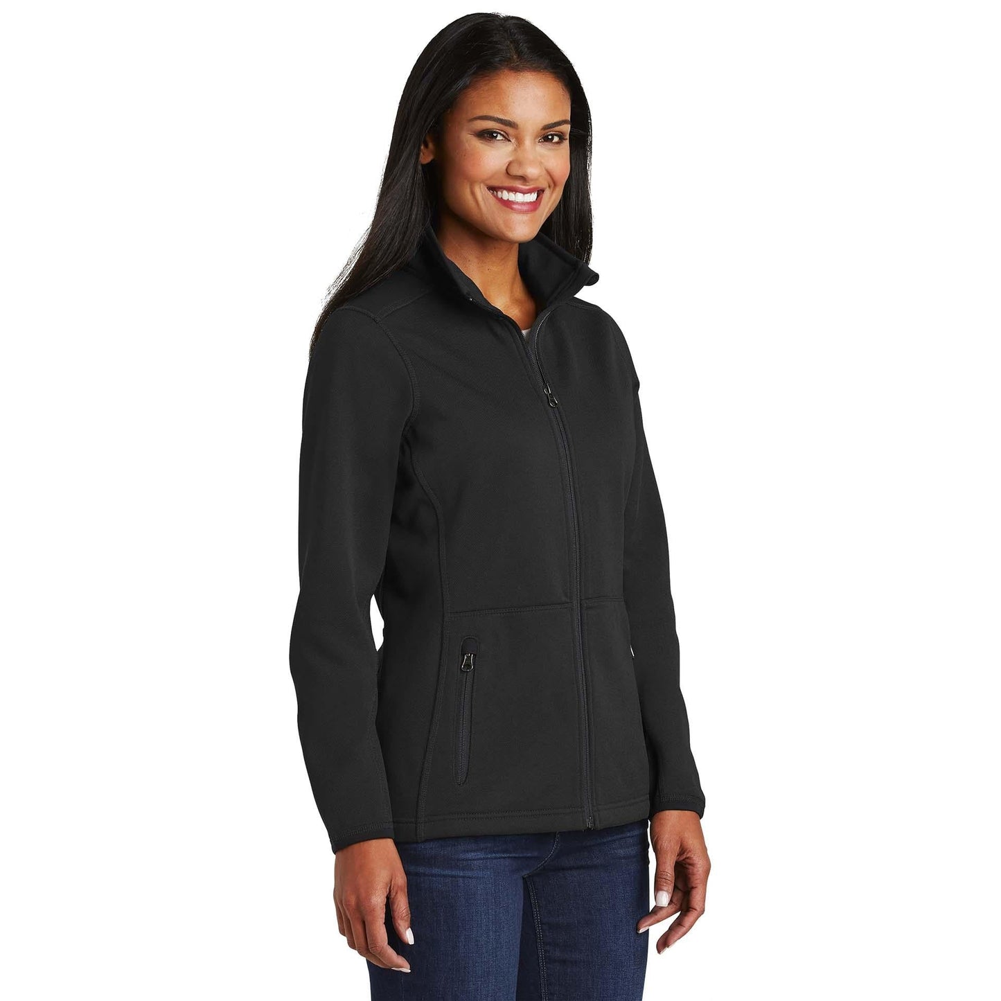 Black Jacket - Port Authority - Warm Fleece Interior - Cozy Fit