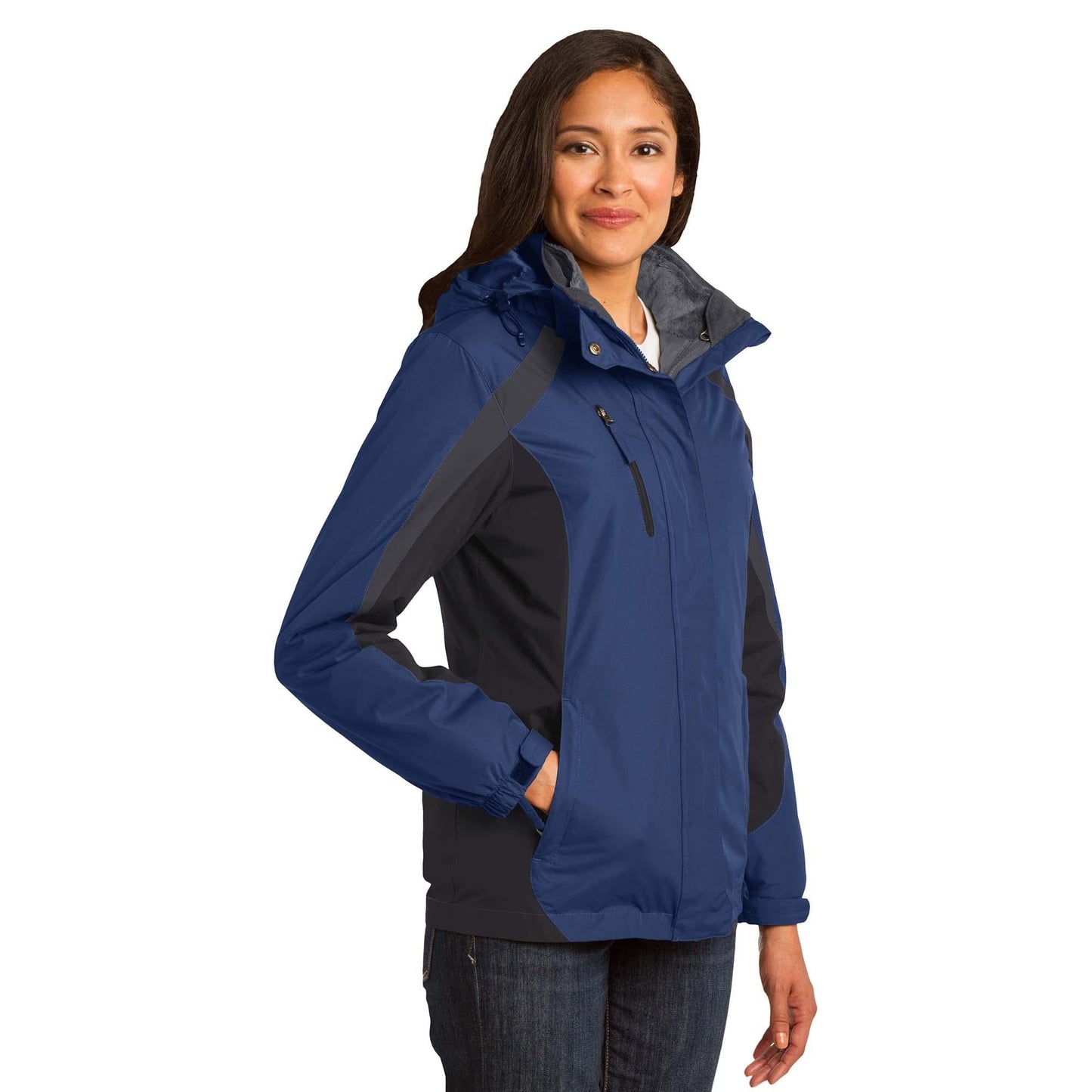 Admiral Blue Colorblock Jacket - Port Authority - Stylish Design