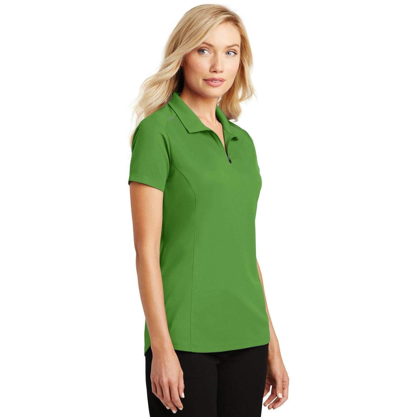 Battleship Grey Polo - Port Authority - Moisture Wicking