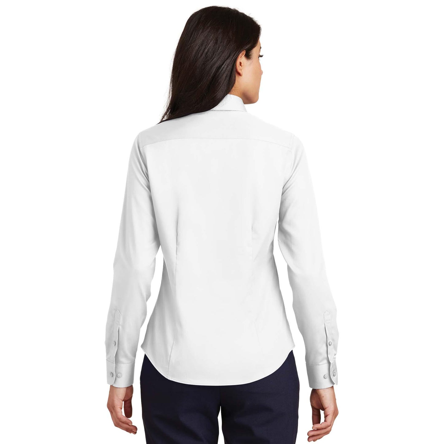 White Button Up Shirt - Port Authority - Soft Cotton