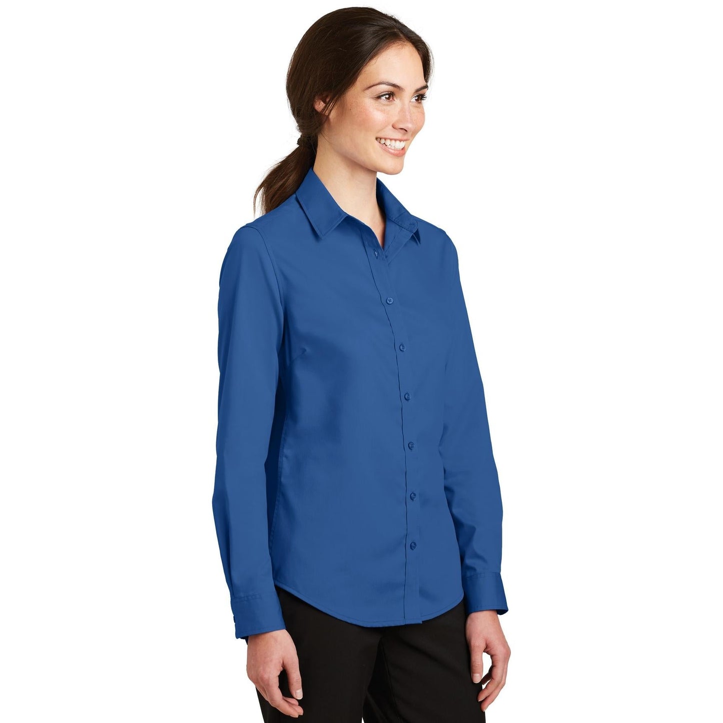 Black Button Up Shirt - Port Authority - Stylish Design